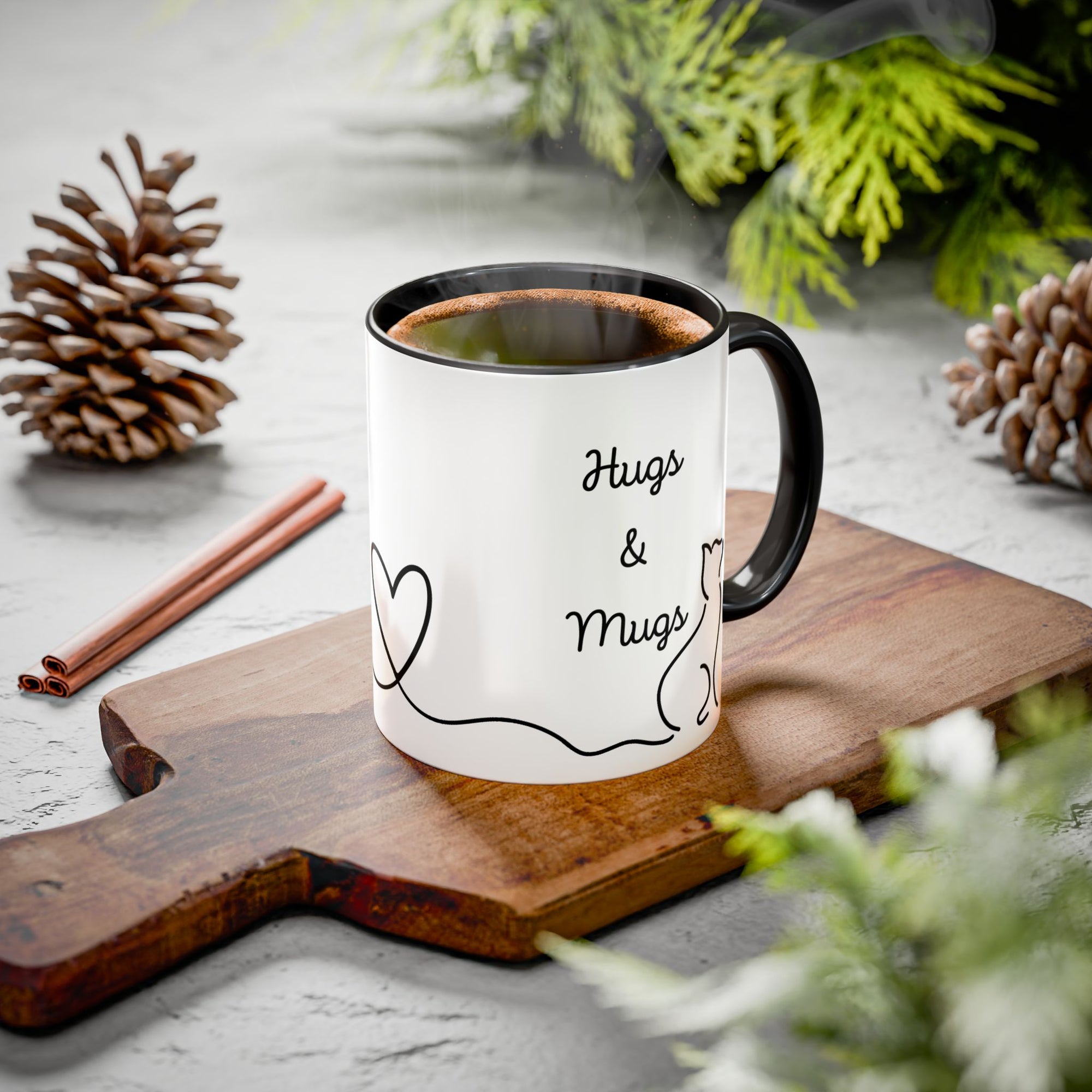 Hugs & Mugs Vibrant Color Coffee Mug
