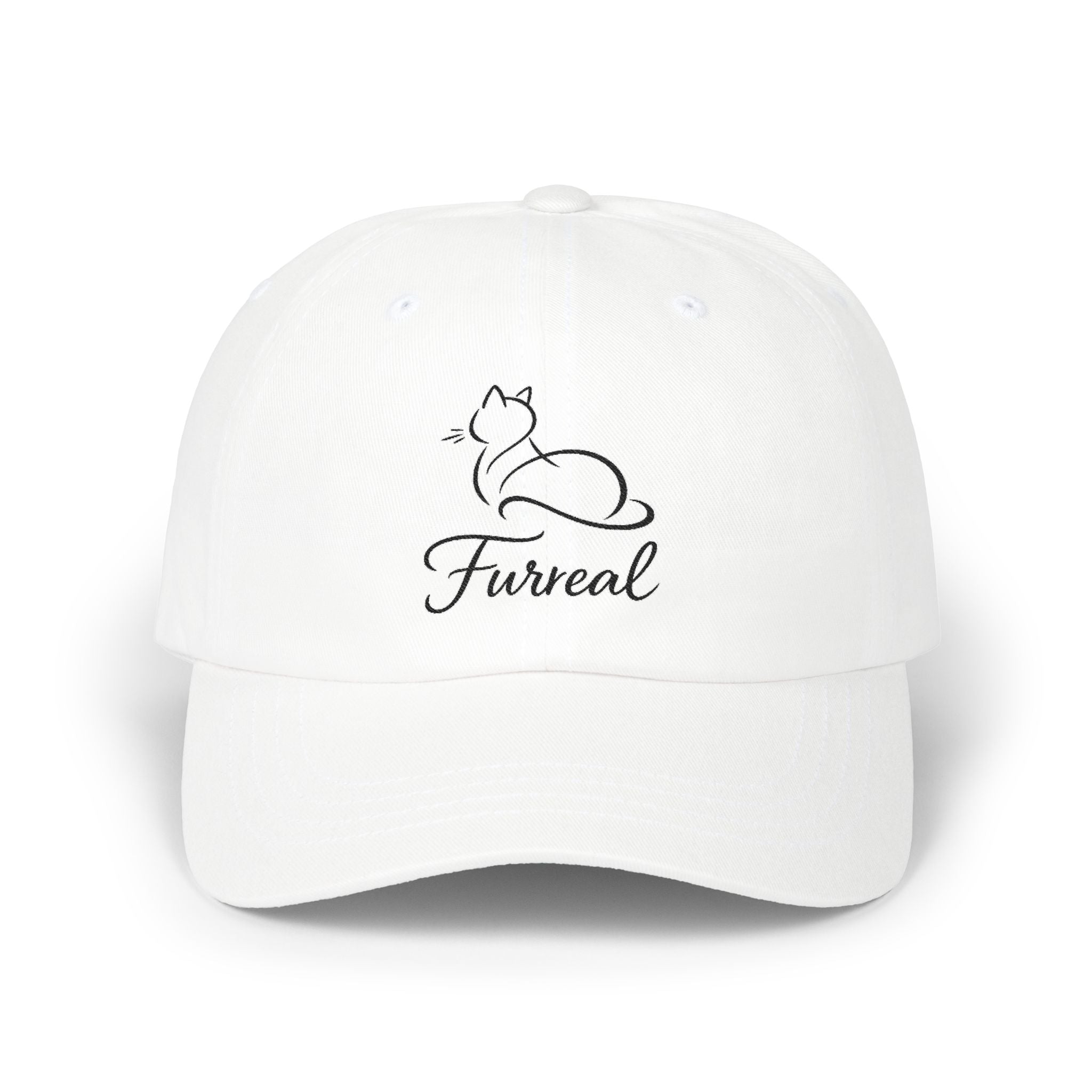 Furreal Dad Hat – Minimal Cat Lover Baseball Cap