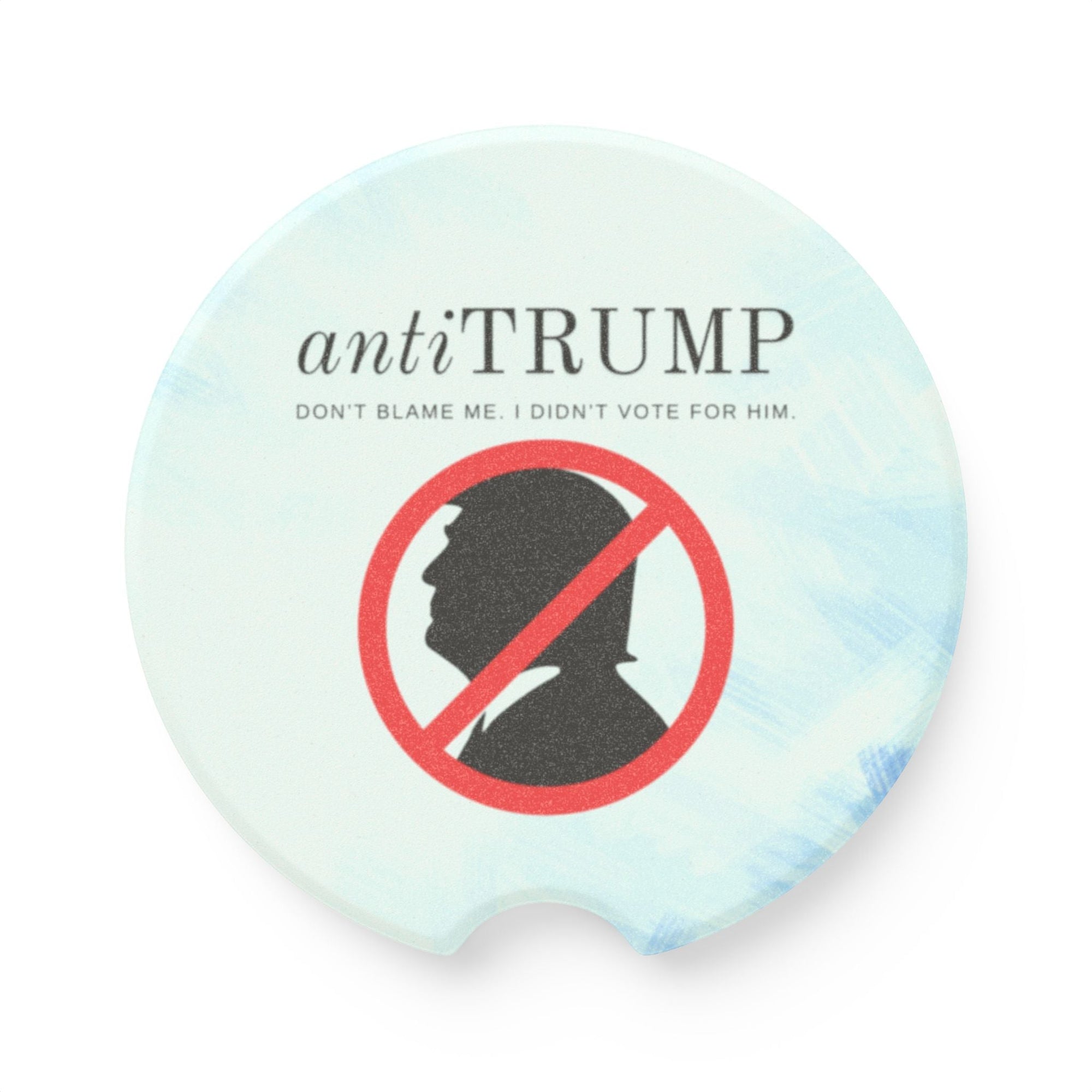 Anti-Trump Soapstone Car Coaster - Unique Political Gift Printify