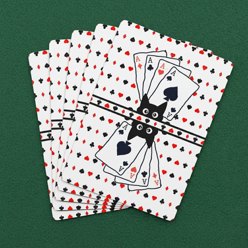 “Purrfect Aces” Cat Poker Playing Cards