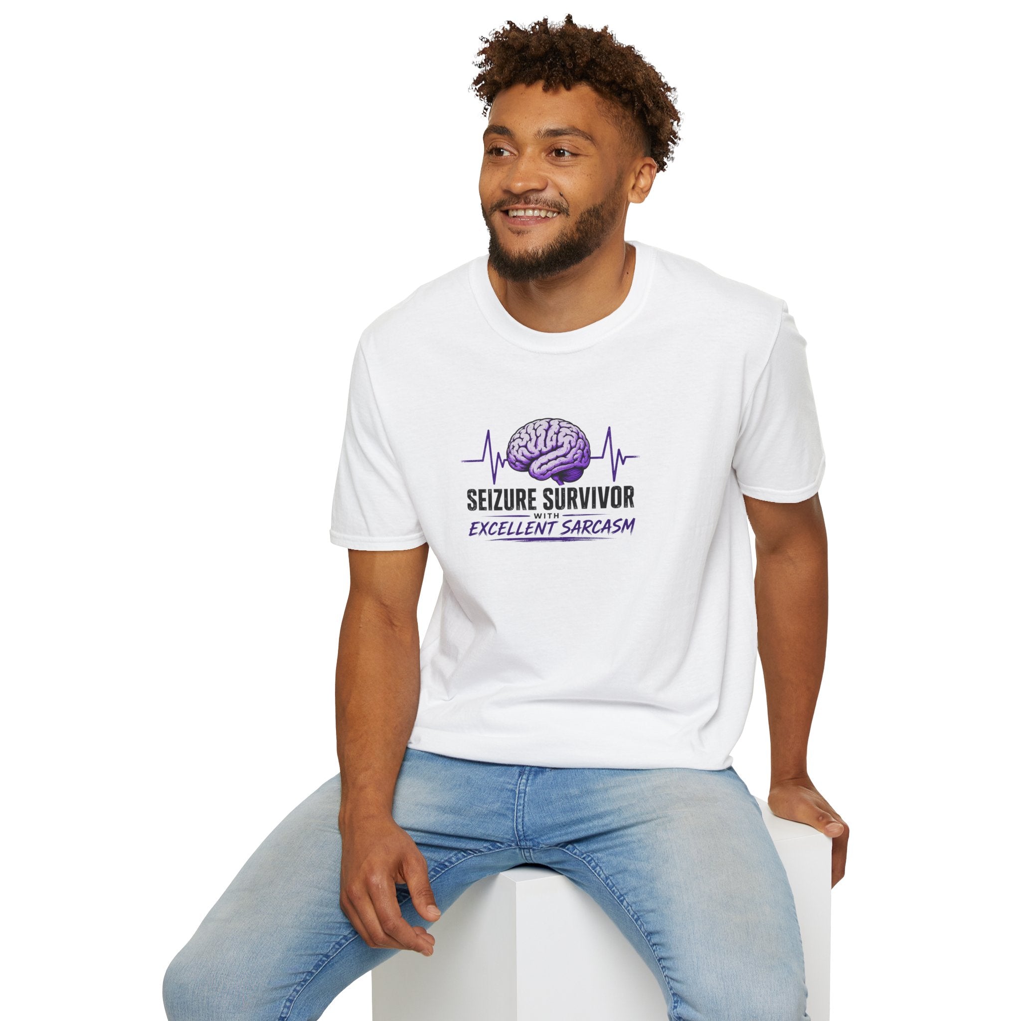 Seizure Survivor With Excellent Sarcasm Epilepsy T-Shirt