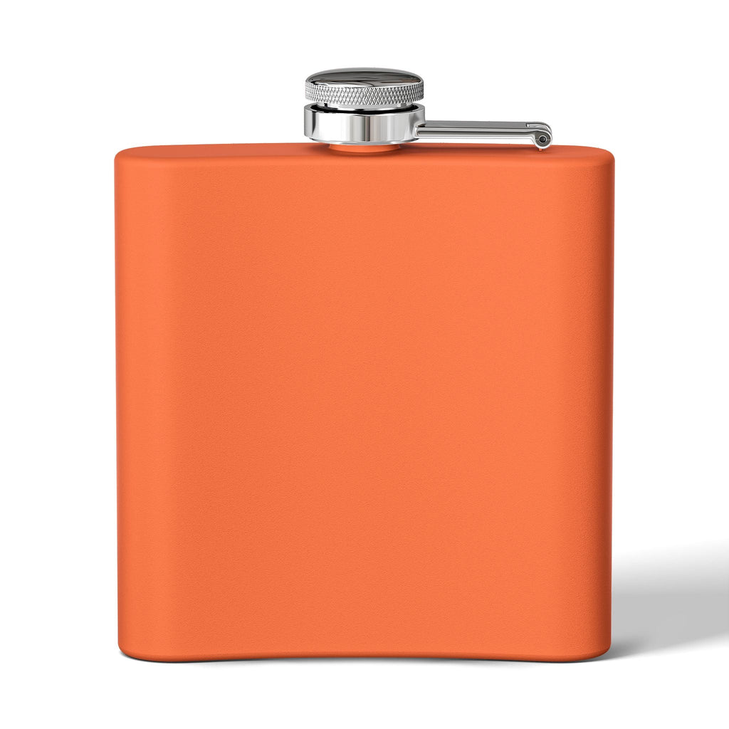 Funny Stainless Steel Flask - "Orange is Not My Color!" - 6oz Gift Printify
