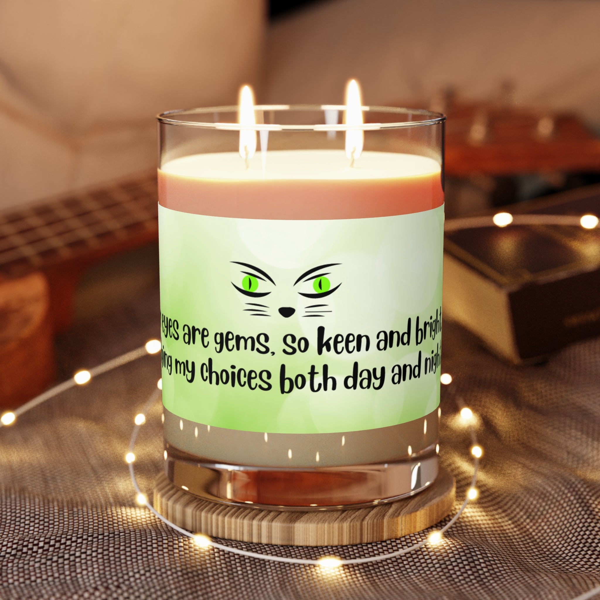 Photo depicting the ​Judging Eyes Scented Candle - Full Glass, 11oz from EpiAl's Shop.