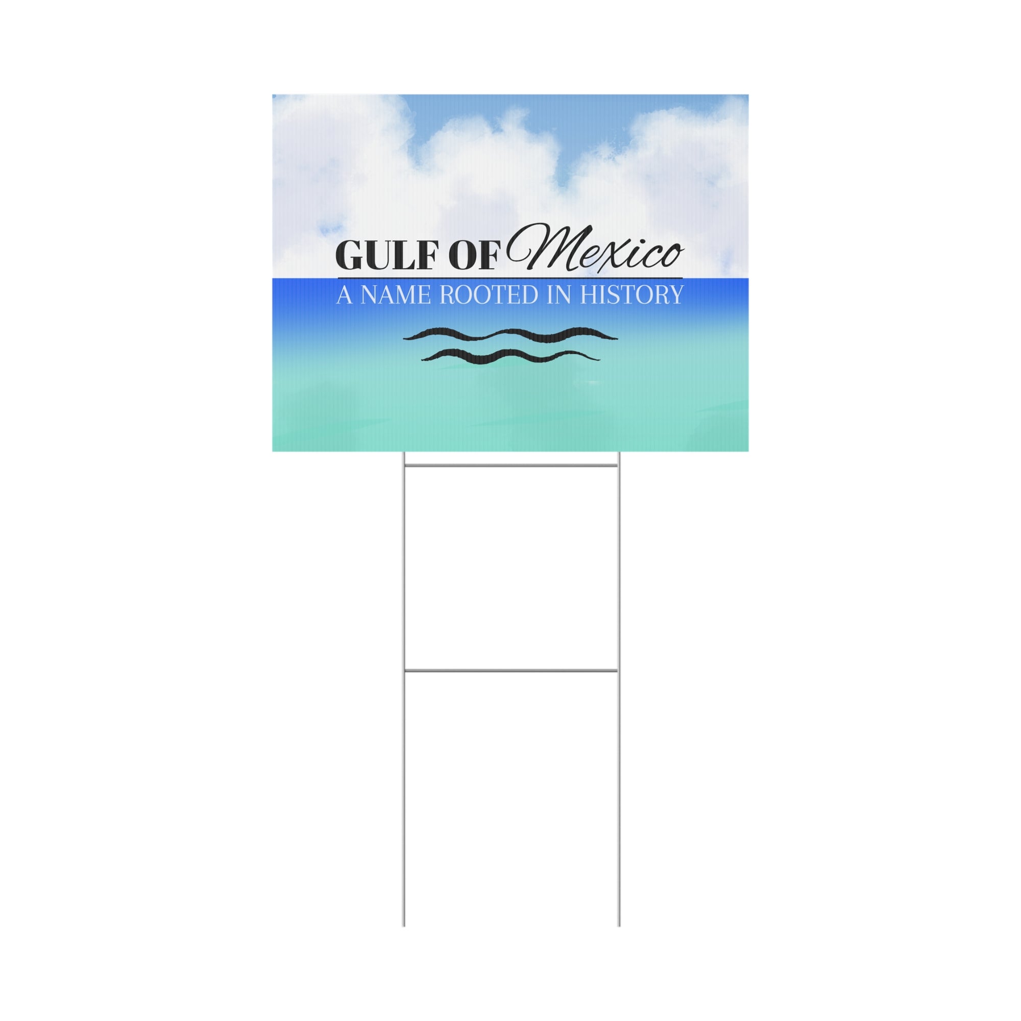 Gulf of Mexico Plastic Yard Sign
