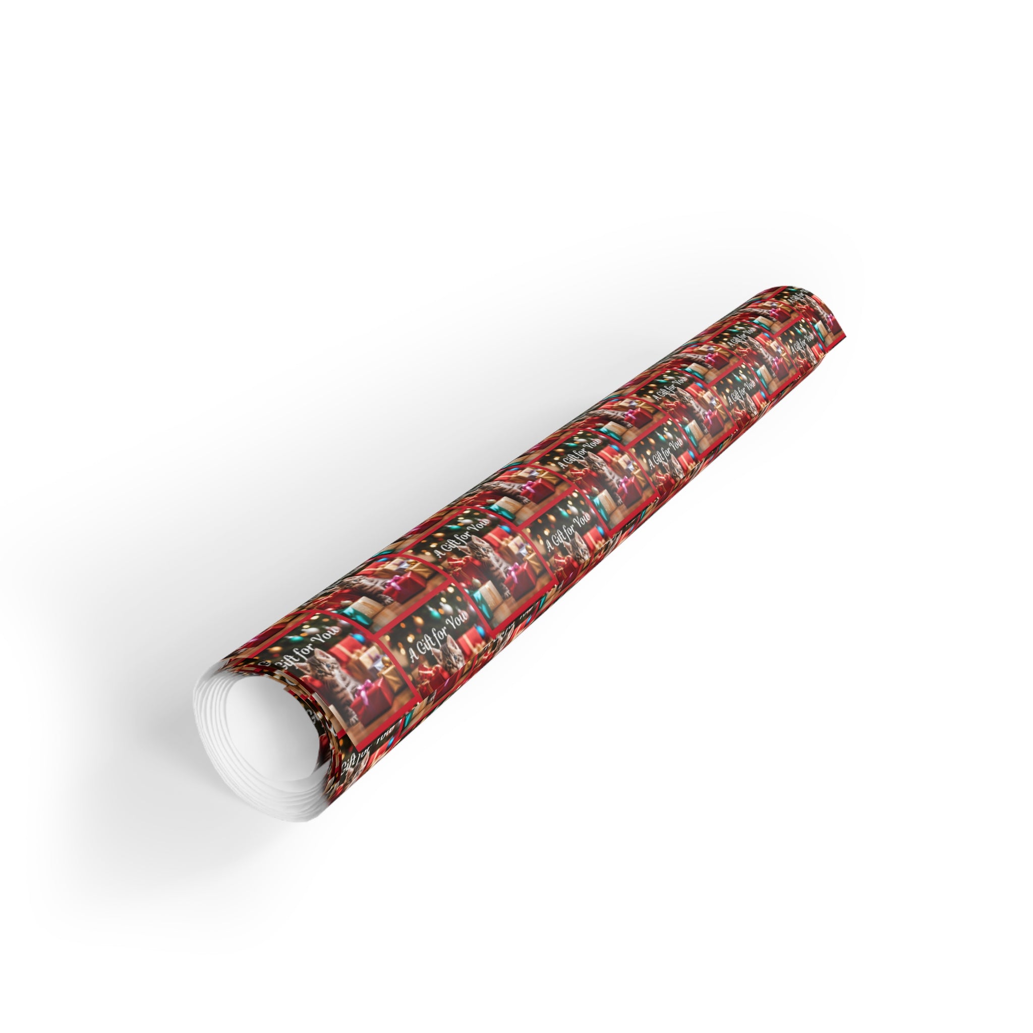 Photo depicting the ​A Gift for You Kitten Gift Wrapping Paper Rolls, 1pc from EpiAl's Shop.
