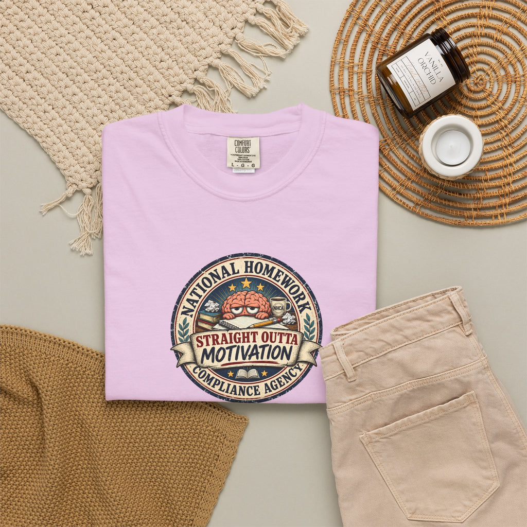 National Homework Compliance Agency Straight Outta Motivation T-Shirt