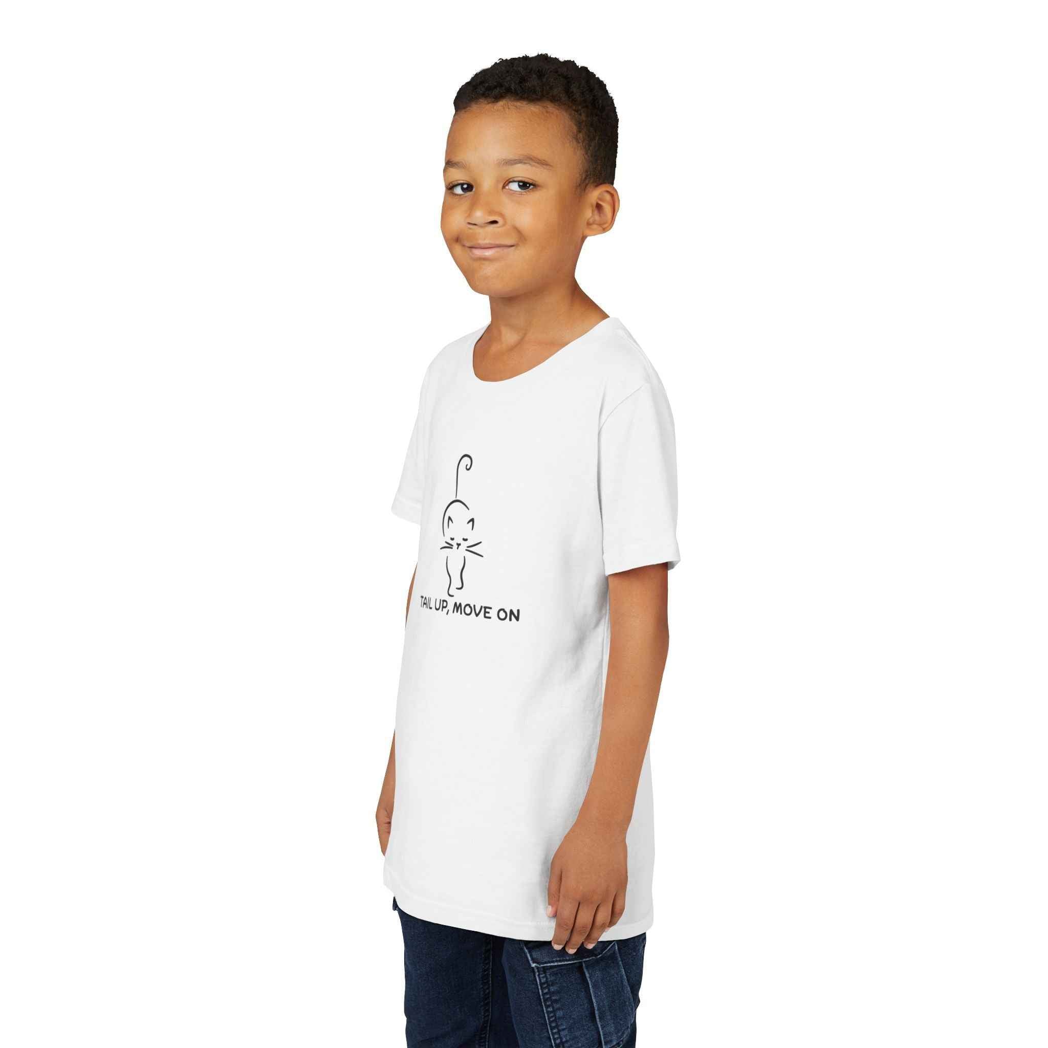 Tail Up, Move On Youth Tee – Small Human, Big Attitude