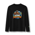Gone Squatchin' Bigfoot Fishing Long Sleeve Rashguard | Funny Sasquatch Fishing Shirt