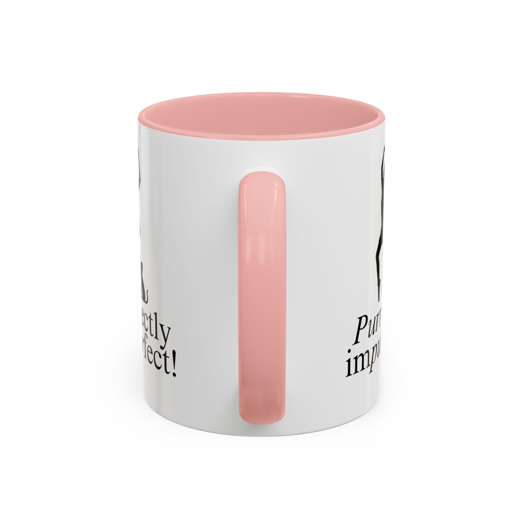 Photo depicting the ​Purrfectly Impurrfect Accent Coffee Mug (11, 15oz) from EpiAl's Shop.
