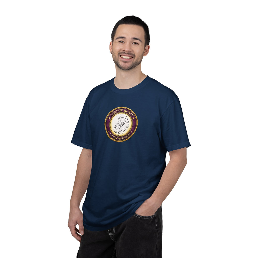 Assigned Human – Lifetime Assignment T-Shirt | Cat Lover Seal Tee