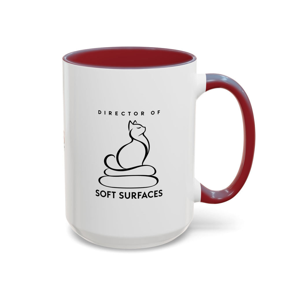 Director of Soft Surfaces Cat Mug | Funny Cat Lover Coffee Cup (11oz/15oz)
