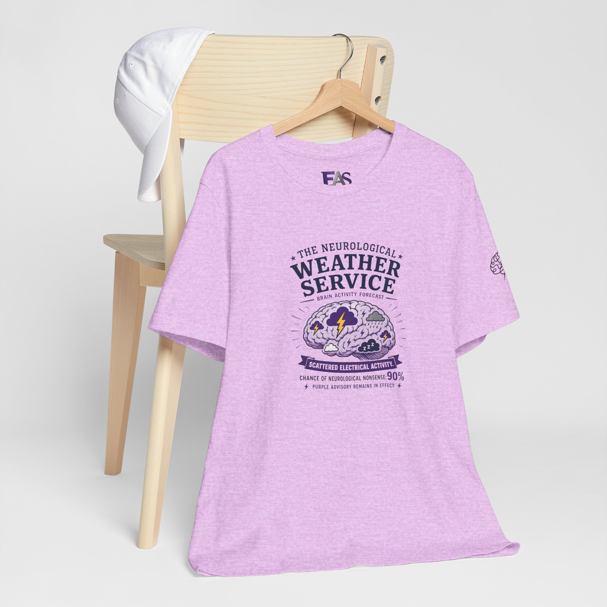 Neurological Weather Service Epilepsy Awareness T-Shirt | Brain Forecast Tee
