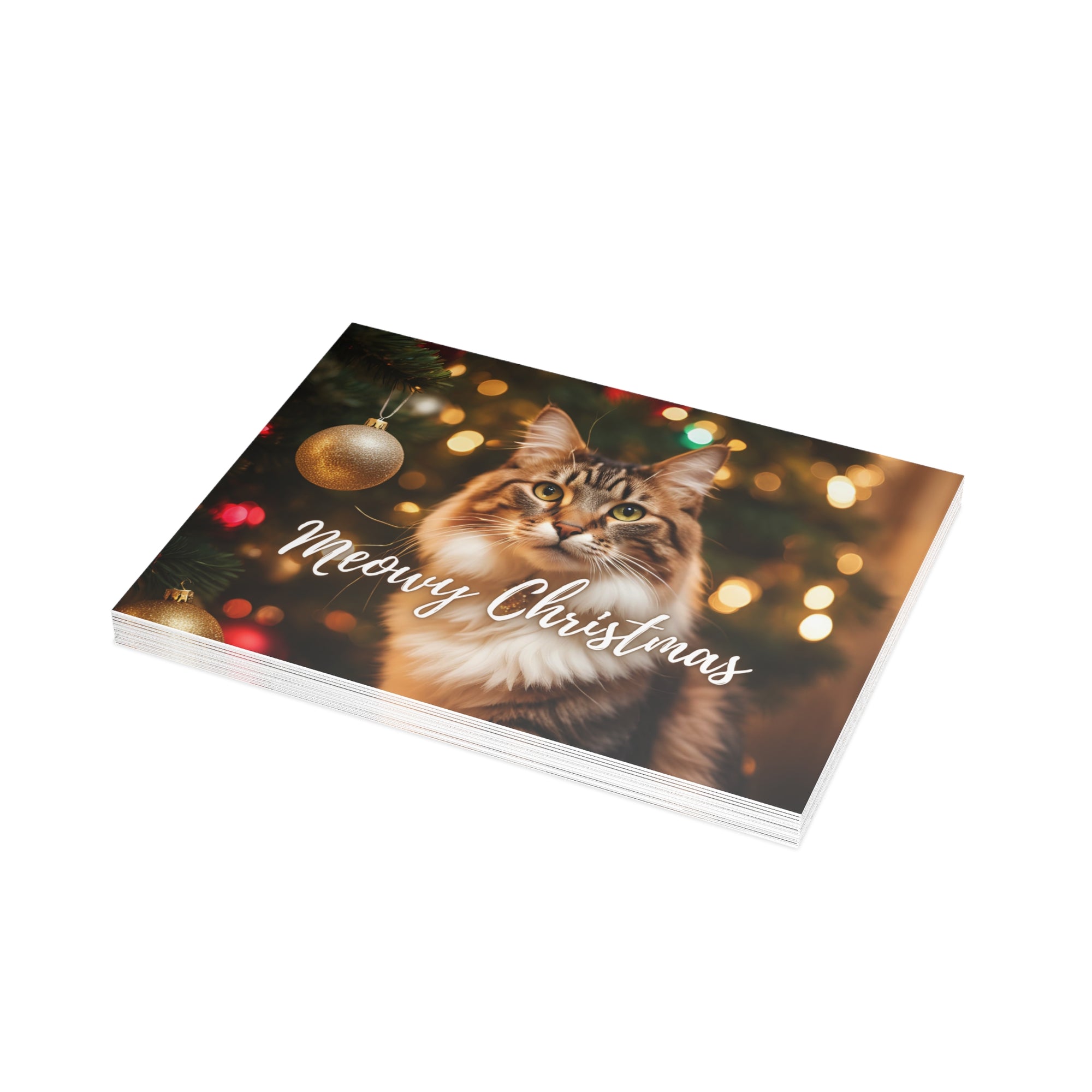 Pretty Meowy Christmas Postcard Bundles (envelopes included)