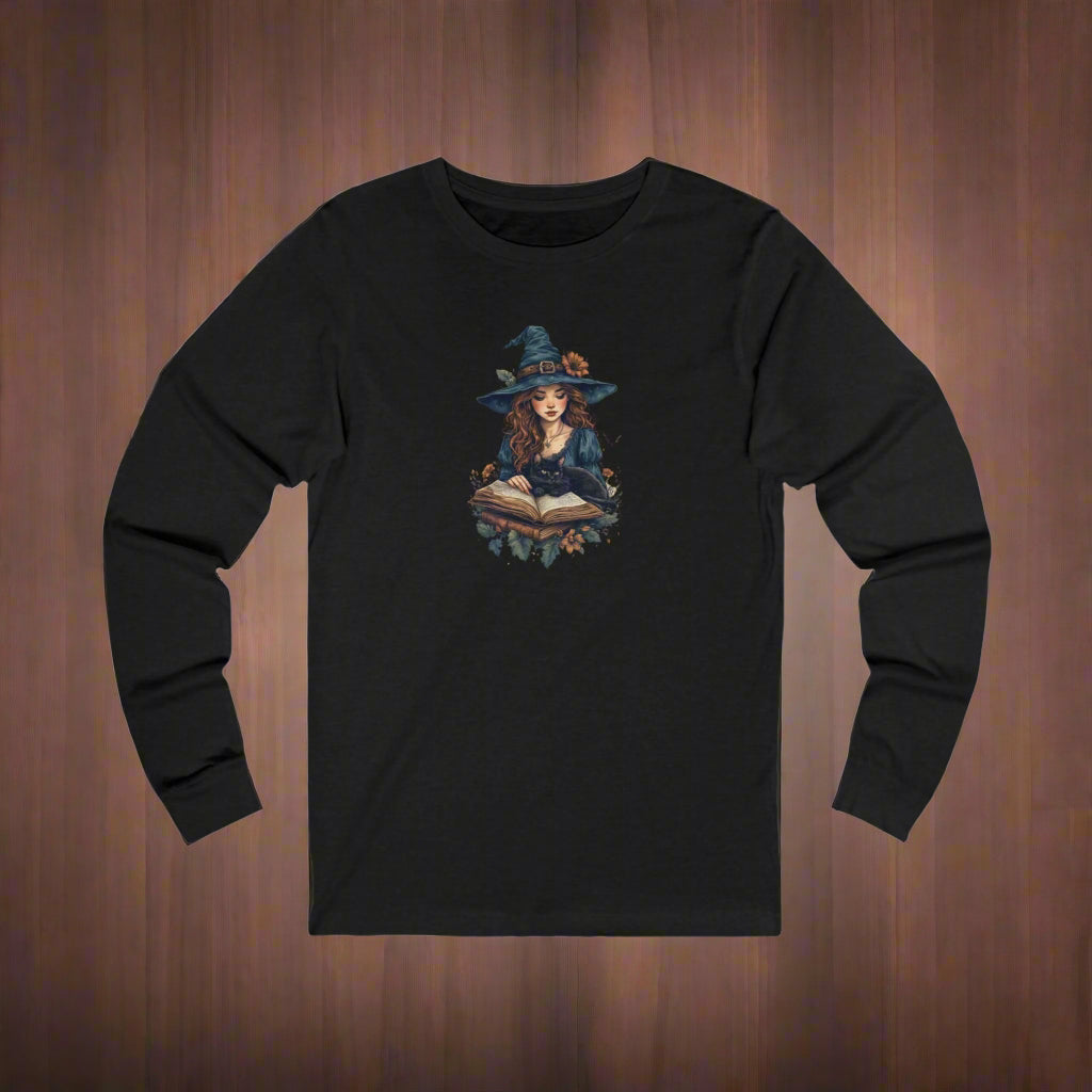 Spellbinding Witch Unisex Long Sleeve Tee for Halloween