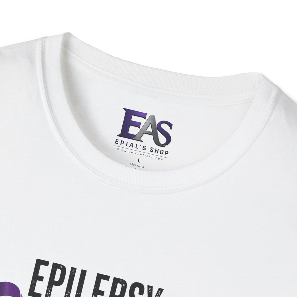 Epilepsy Awareness T-Shirt — "Epilepsy is Real" Purple Ribbon Bigfoot Design
