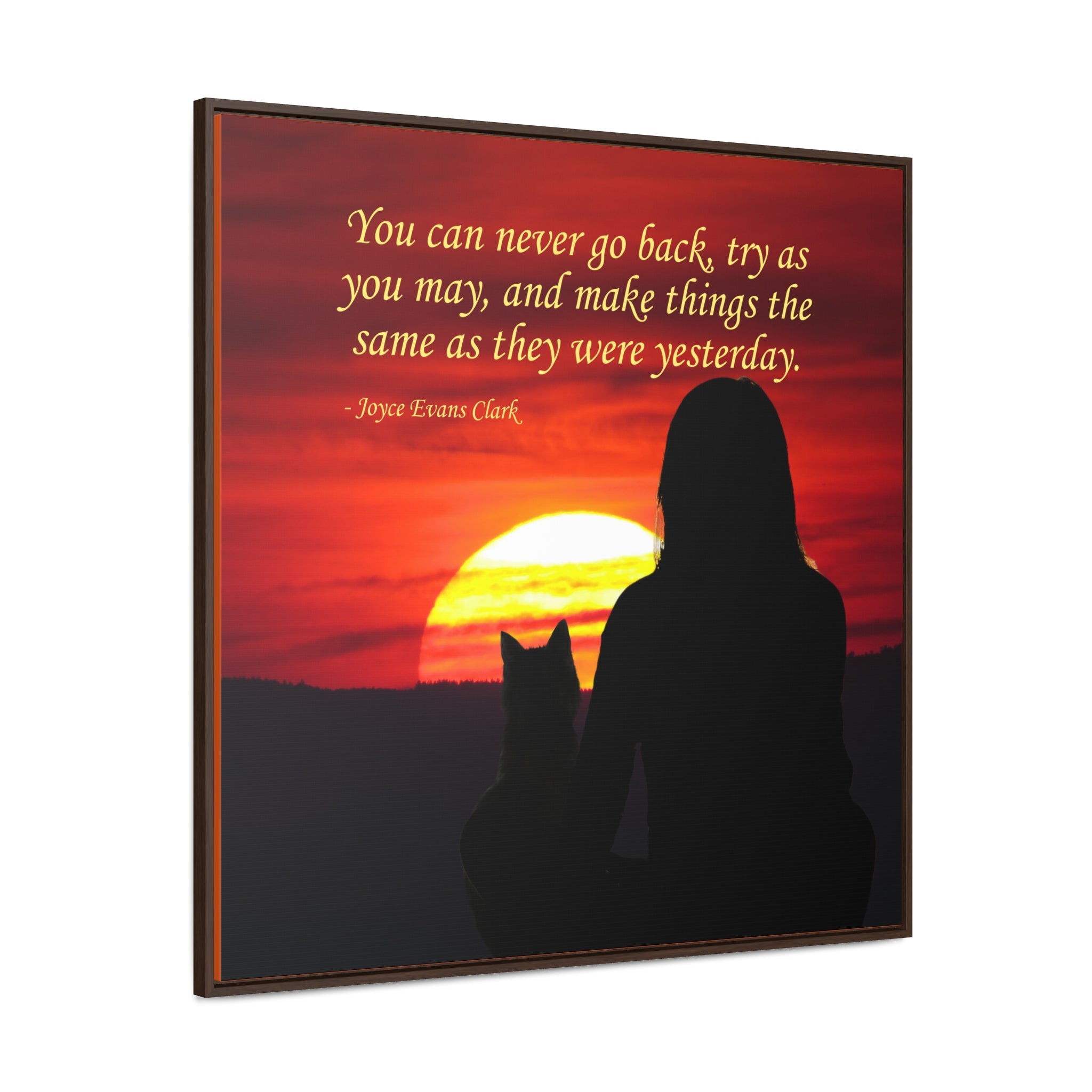 Try As You May Gallery Canvas Wraps, Square Frame