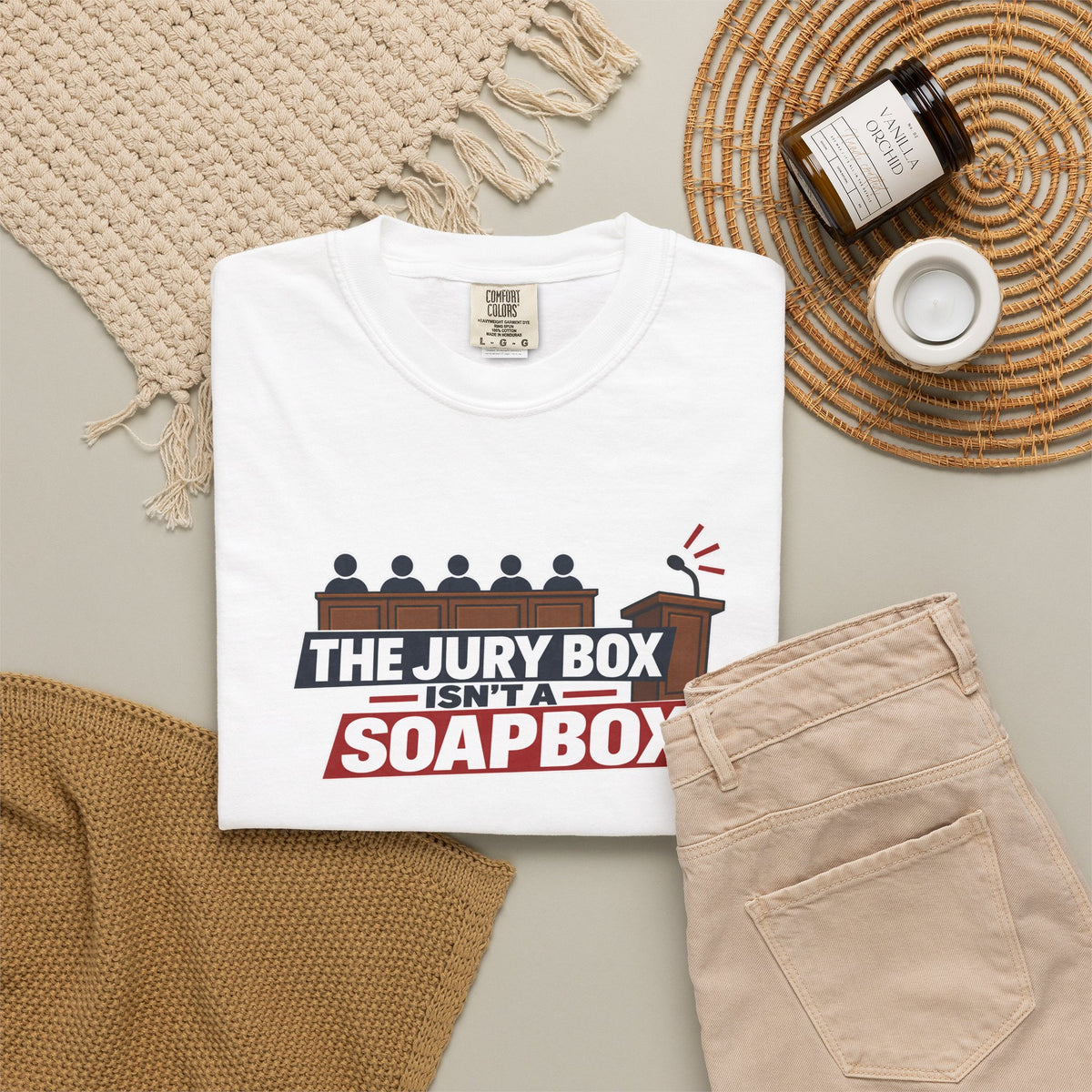 The Jury Box Isn’t a Soapbox Garment-Dyed T-Shirt