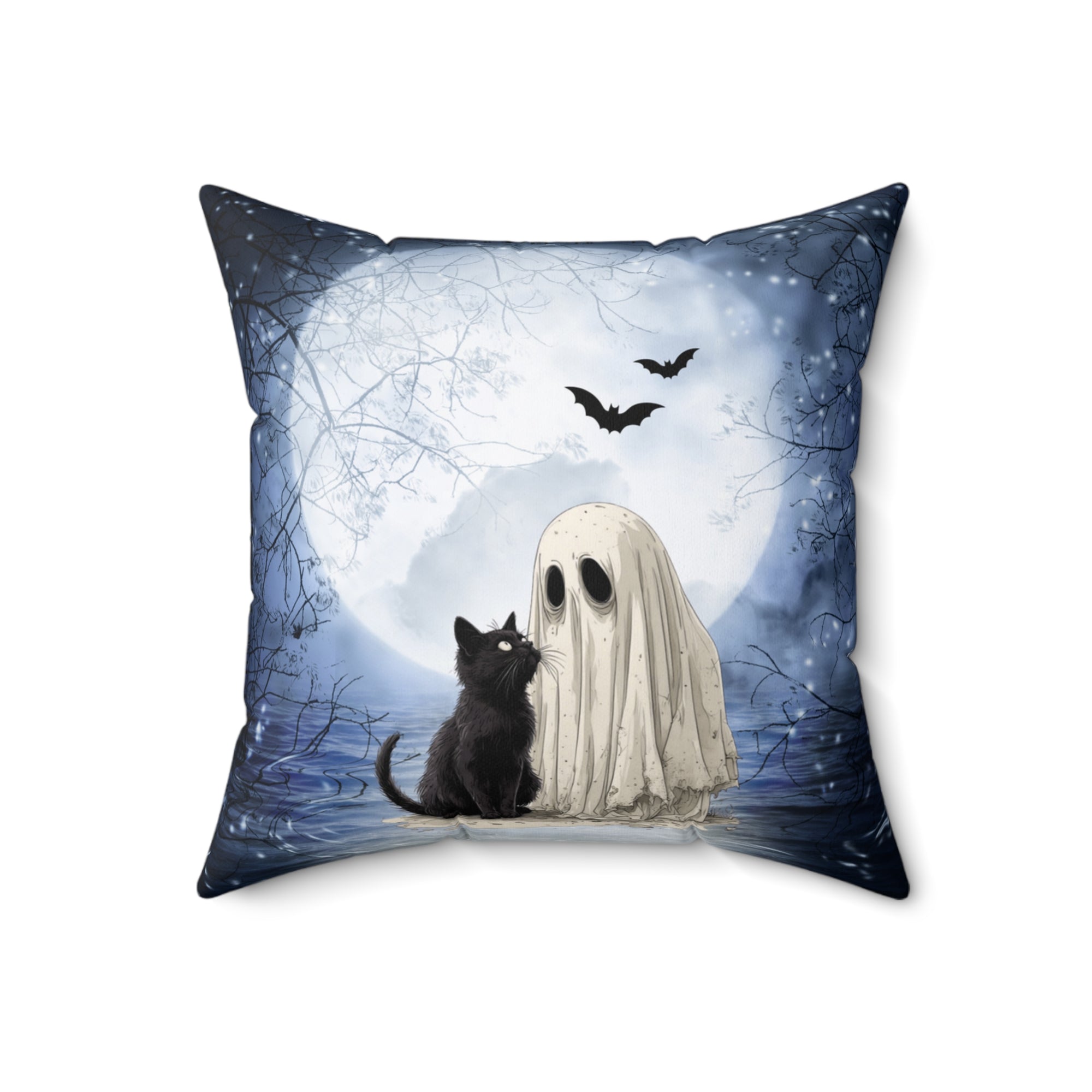 Best Ghostly Friends Decorative Pillow, Home Decor