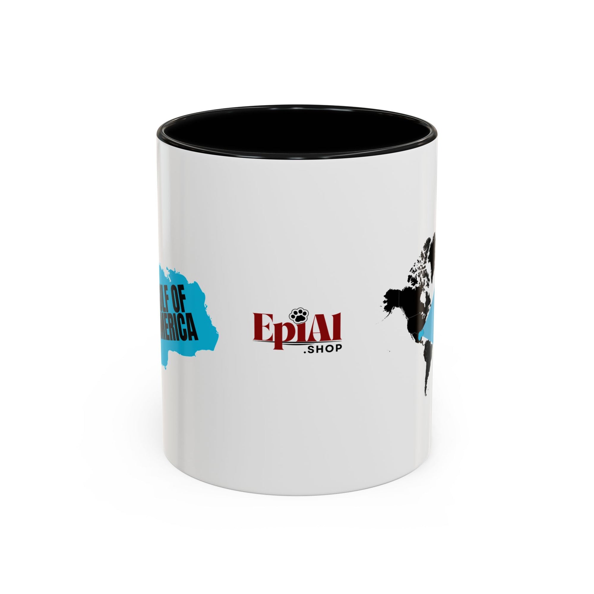 American Gulf Map Accent Coffee Mug