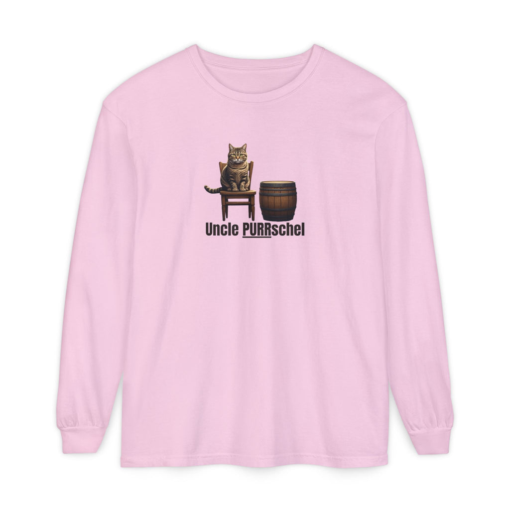 Uncle PURRschel Long Sleeve T-Shirt, Funny Cat Shirt