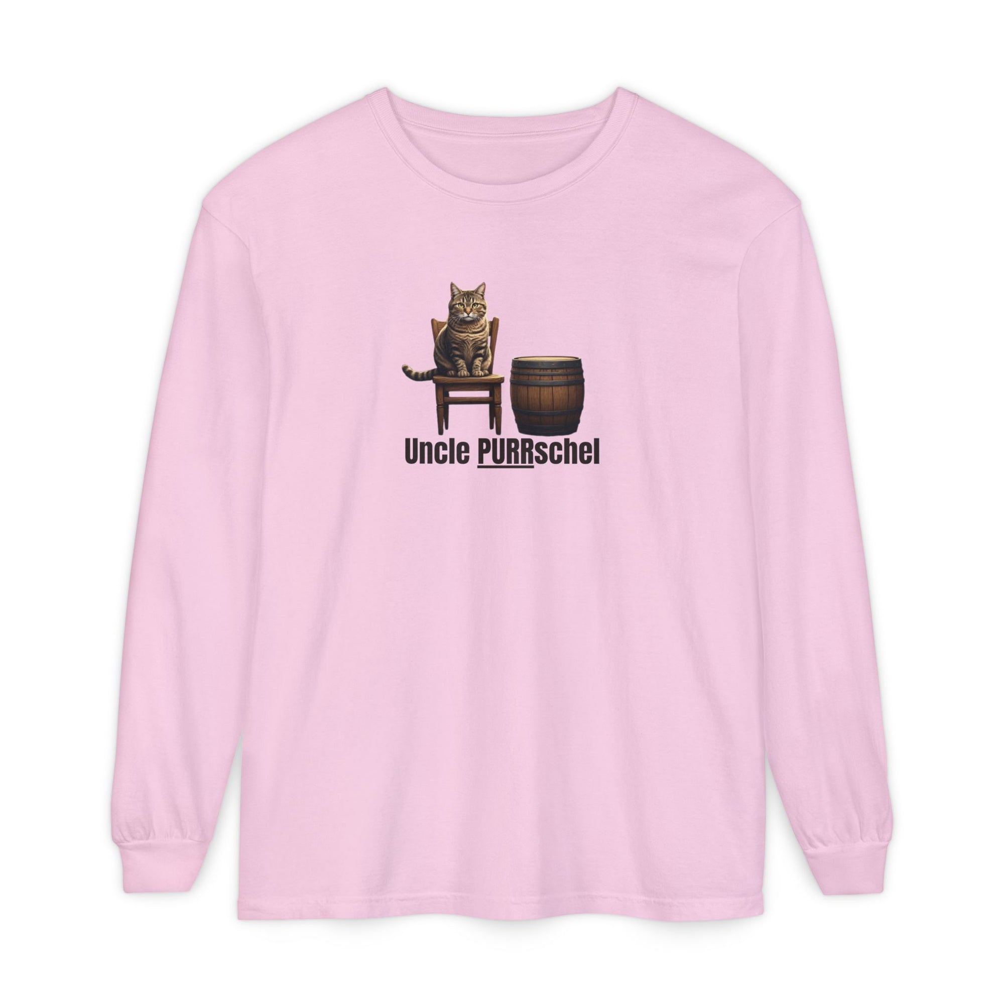 Uncle PURRschel Long Sleeve T-Shirt, Funny Cat Shirt