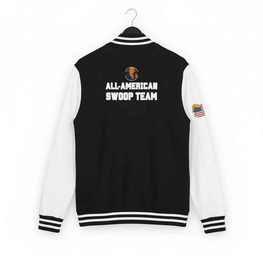All American Swoop Team Letterman Jacket – Varsity Parody Edition