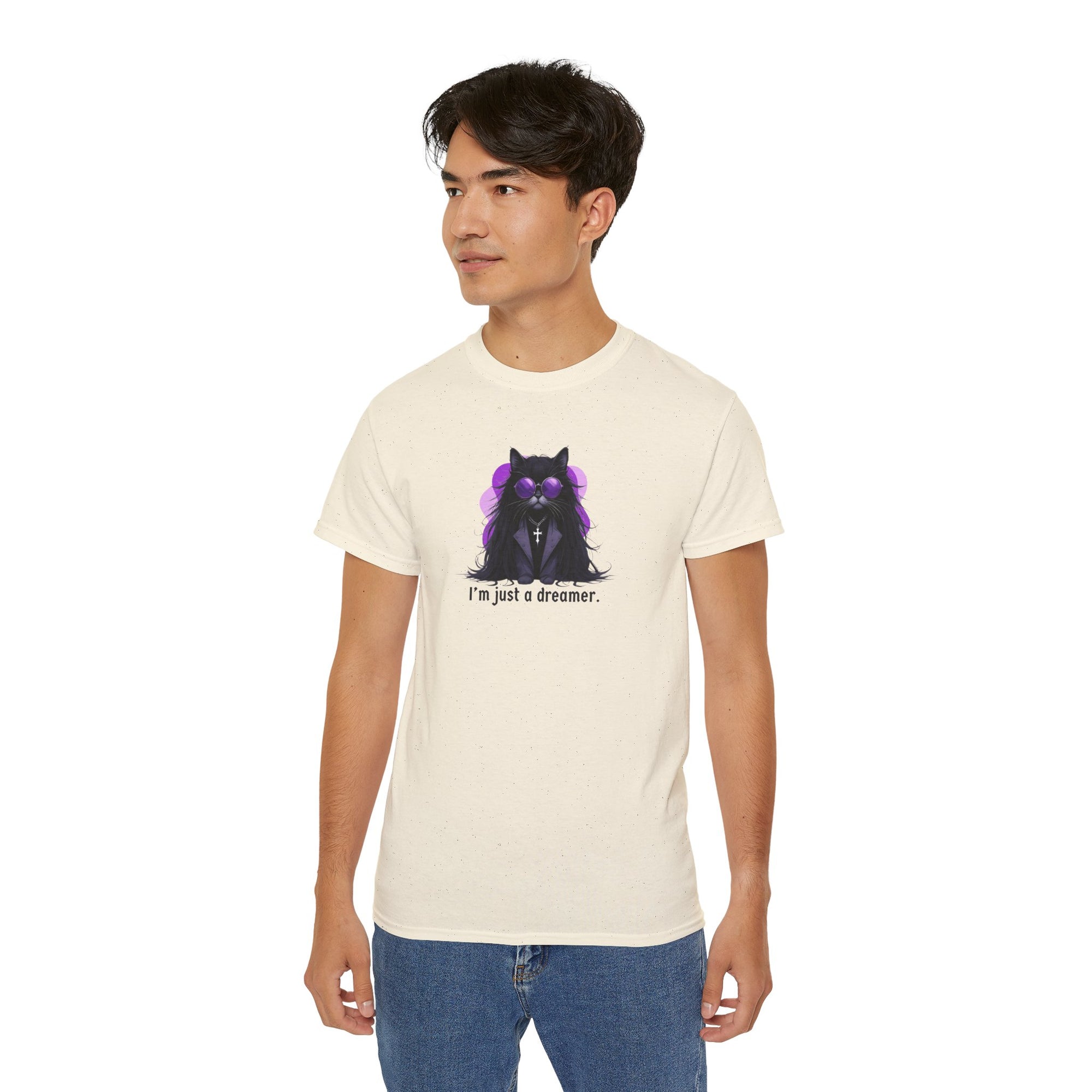 Just a Dreamer Ozzy Cat Graphic Tee
