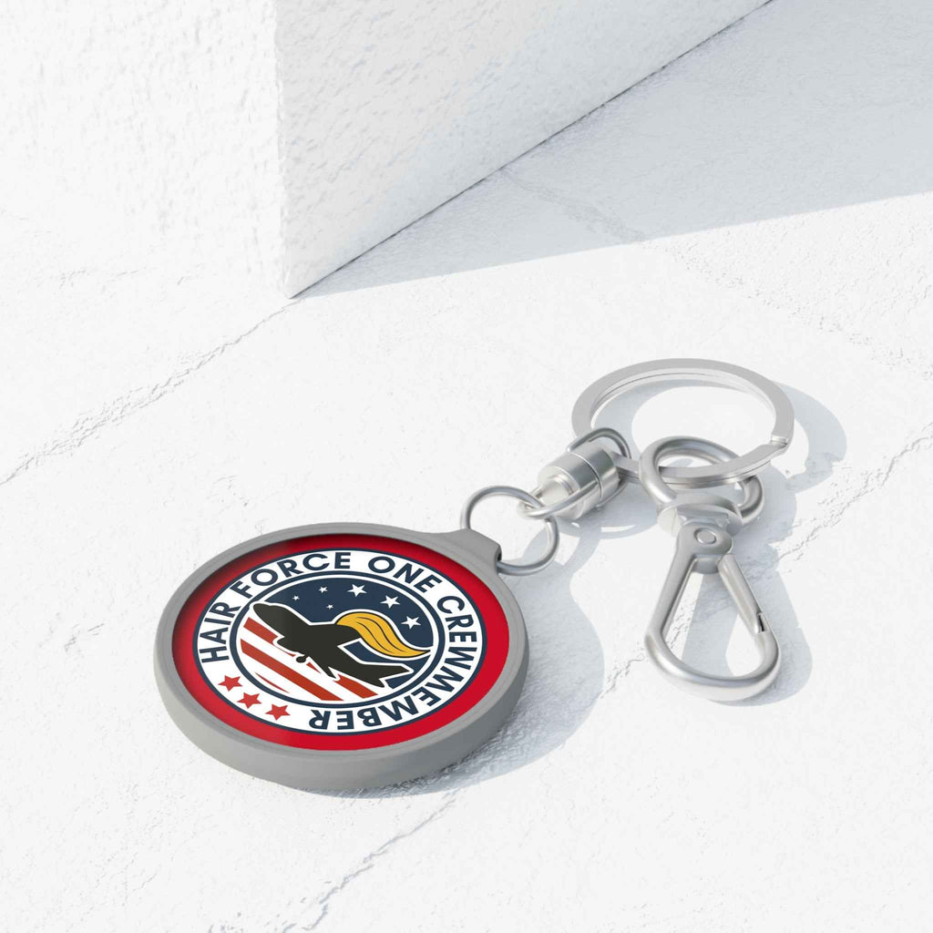 Hair Force One Crew Keychain – Parody Design