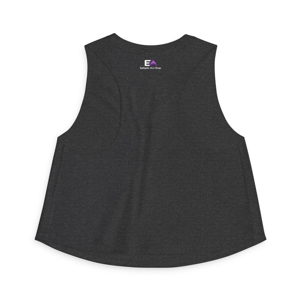Stable Instability Epilepsy Awareness Crop Tank – Purple Ribbon Minimalist Crop Top