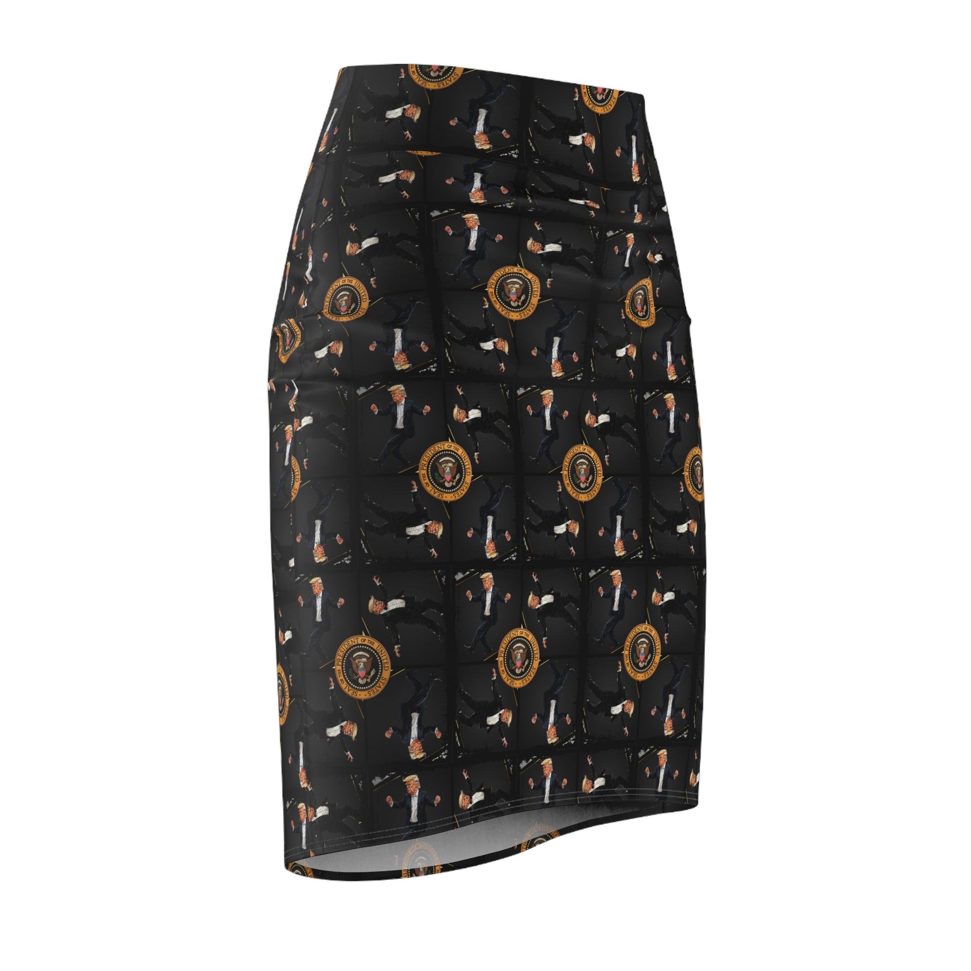 Stylish Dancing Trump Women's Pencil Skirt