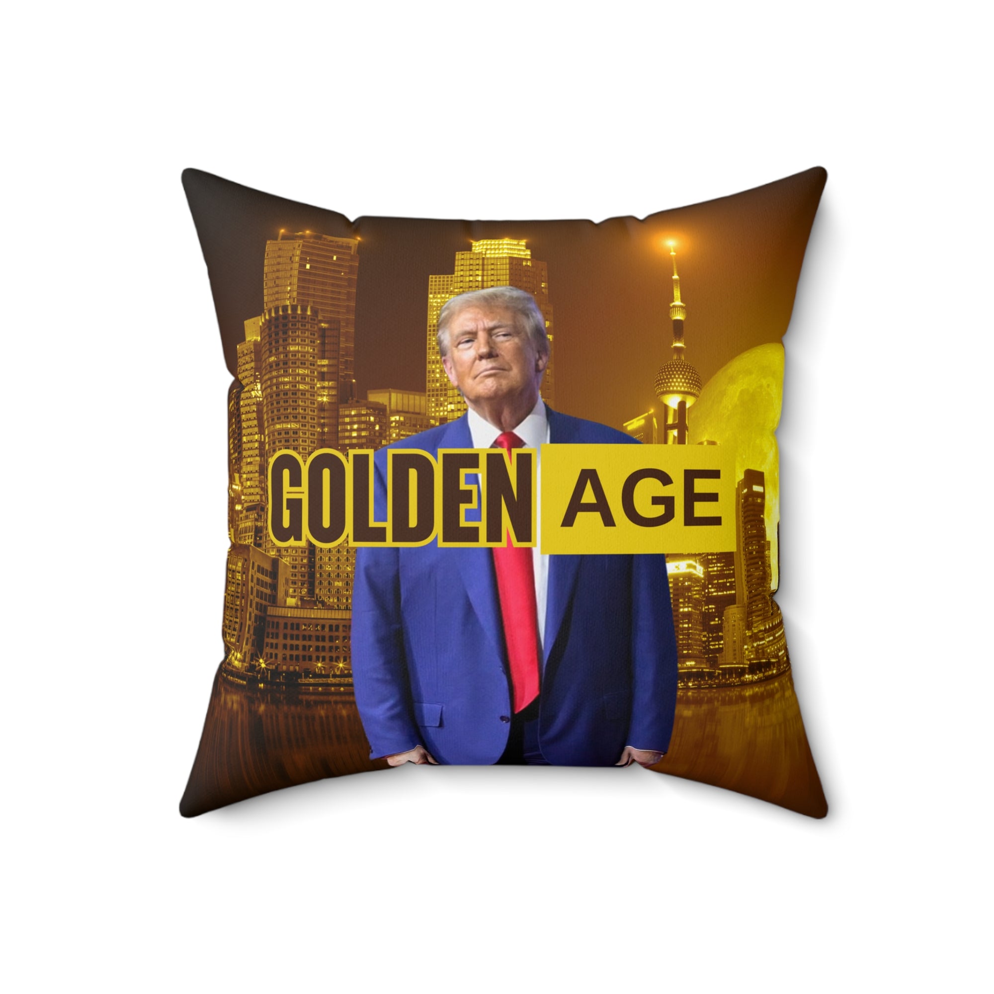 Trump Golden Age Spun Polyester Square Pillow