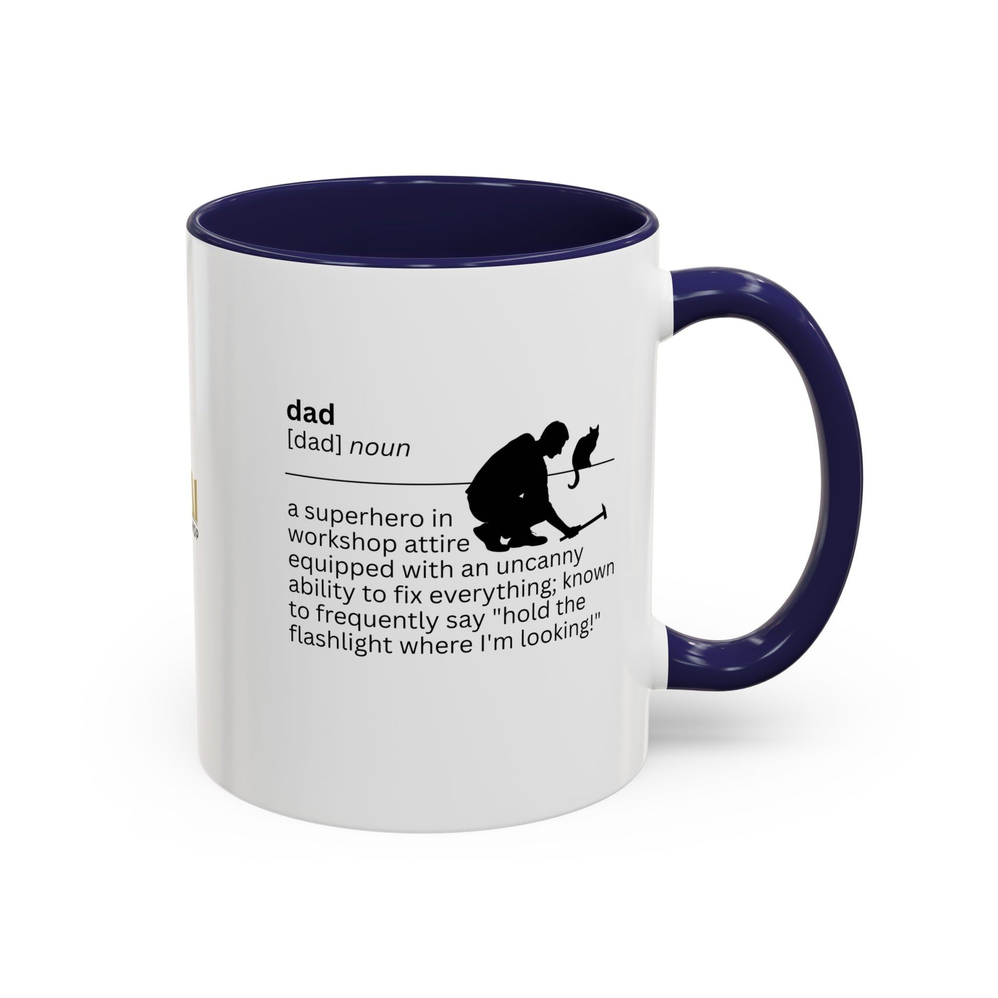 Dad Flashlight Accent Coffee Mug - Perfect Gift for Dads