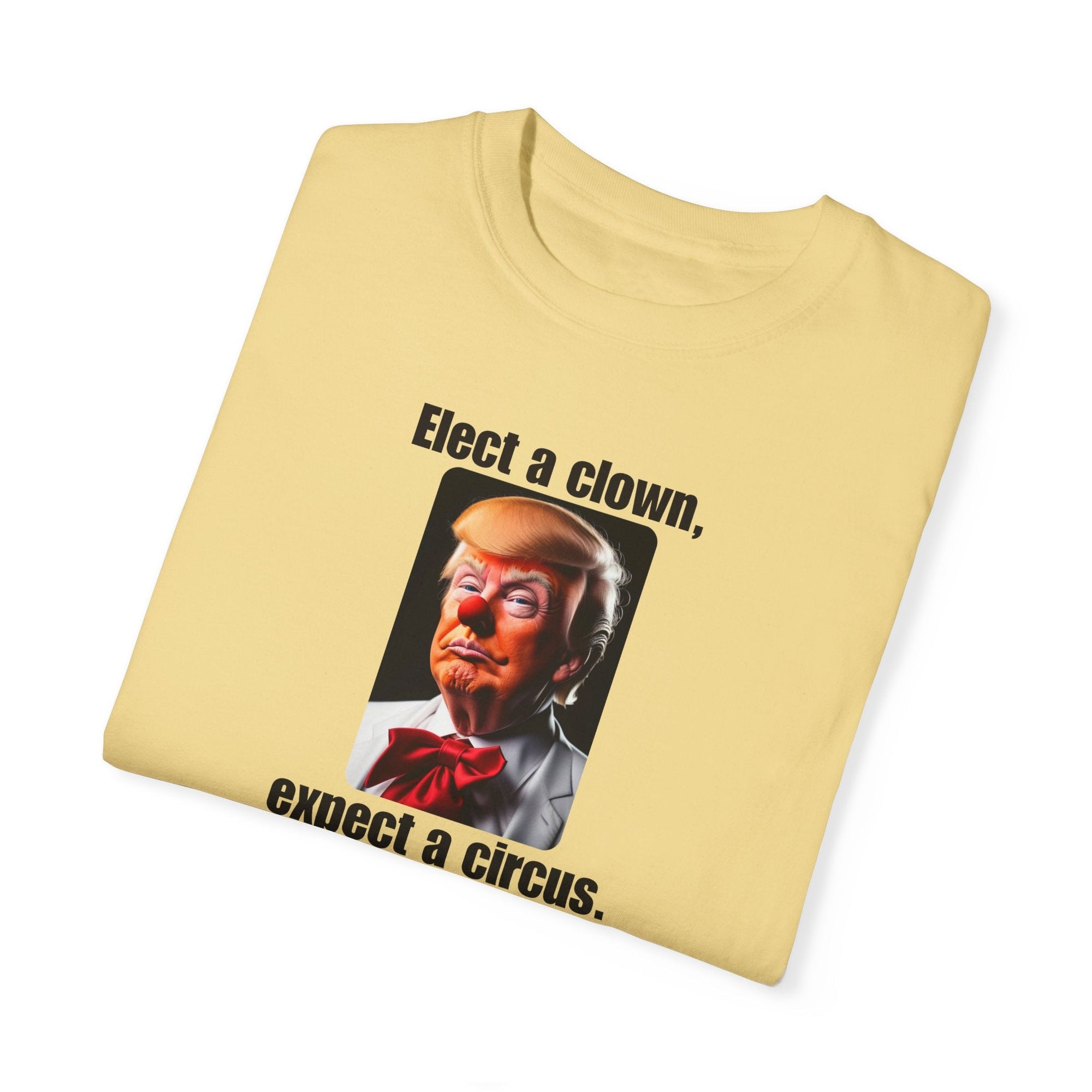 Humorous Political T-Shirt - 'Elect a Clown, Expect a Circus' Printify