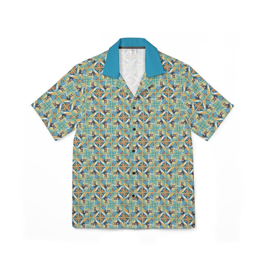 Surfer Kitties Men's Hawaiian Camp Shirt