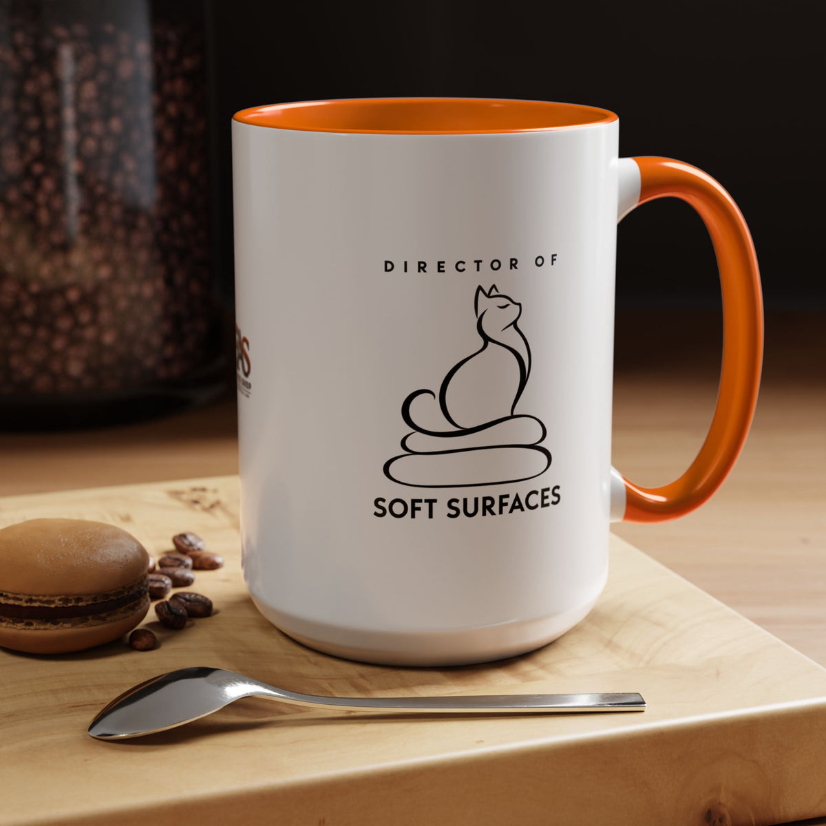 Director of Soft Surfaces Cat Mug | Funny Cat Lover Coffee Cup (11oz/15oz)