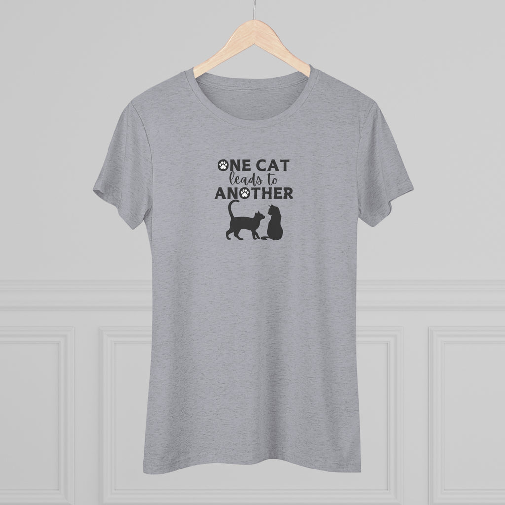 One Cat Women's Triblend Tee - T - Shirt - Epileptic Al’s Shop