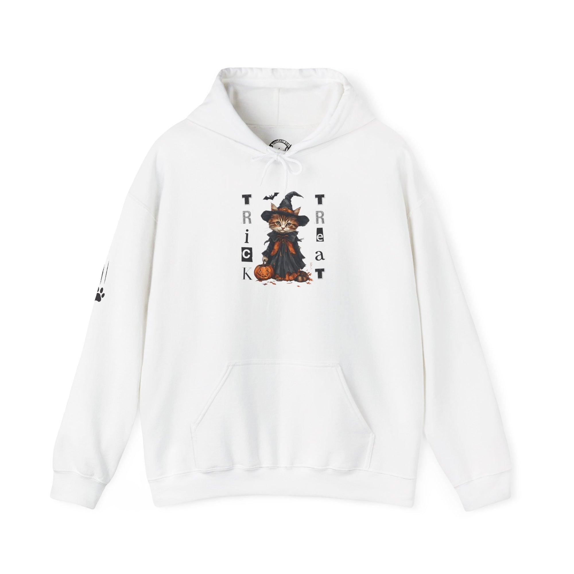 Cozy Halloween Witchy Cat Hoodie
