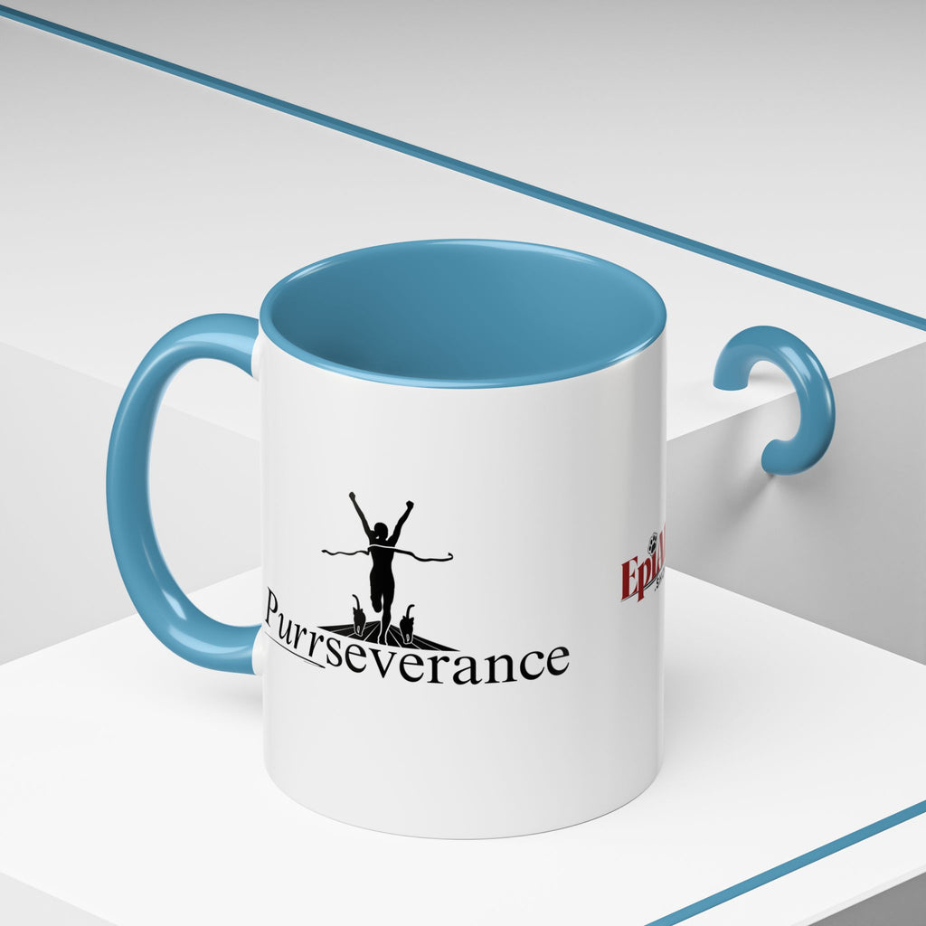 Purrseverance Accent Coffee Mug (11, 15oz)