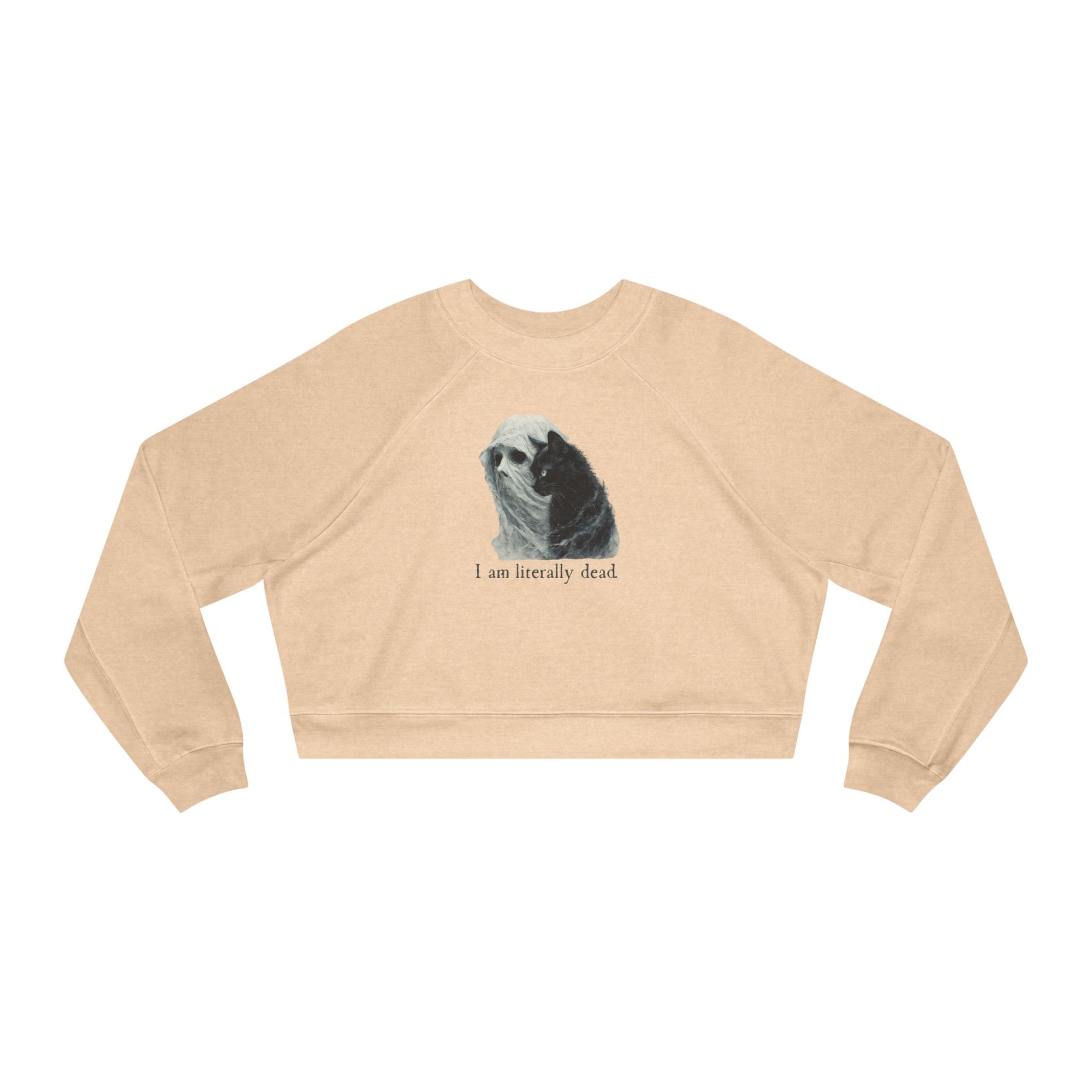 Ghost and Cat Women's Cropped Fleece Pullover