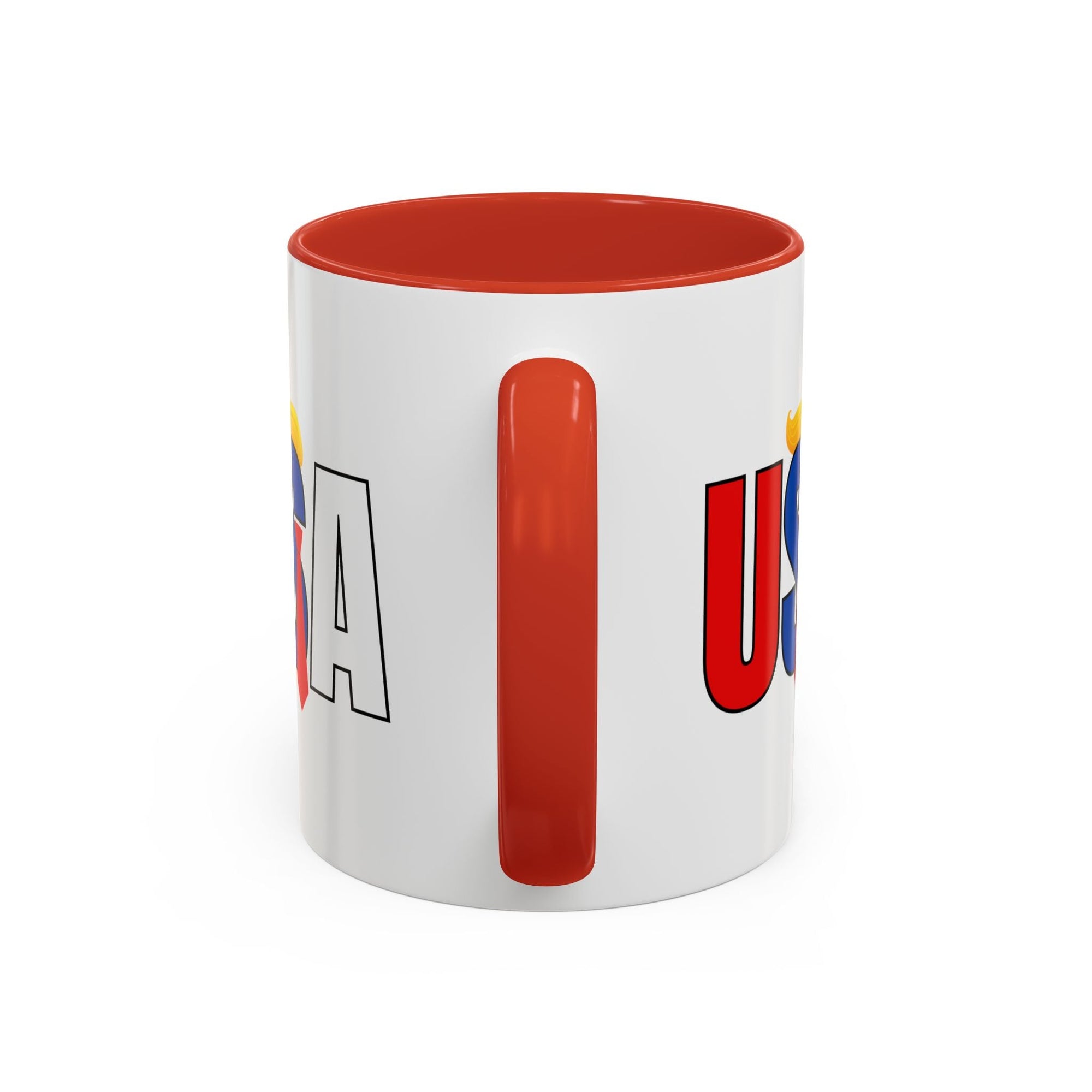 Trump USA Accent Coffee Mug Printify