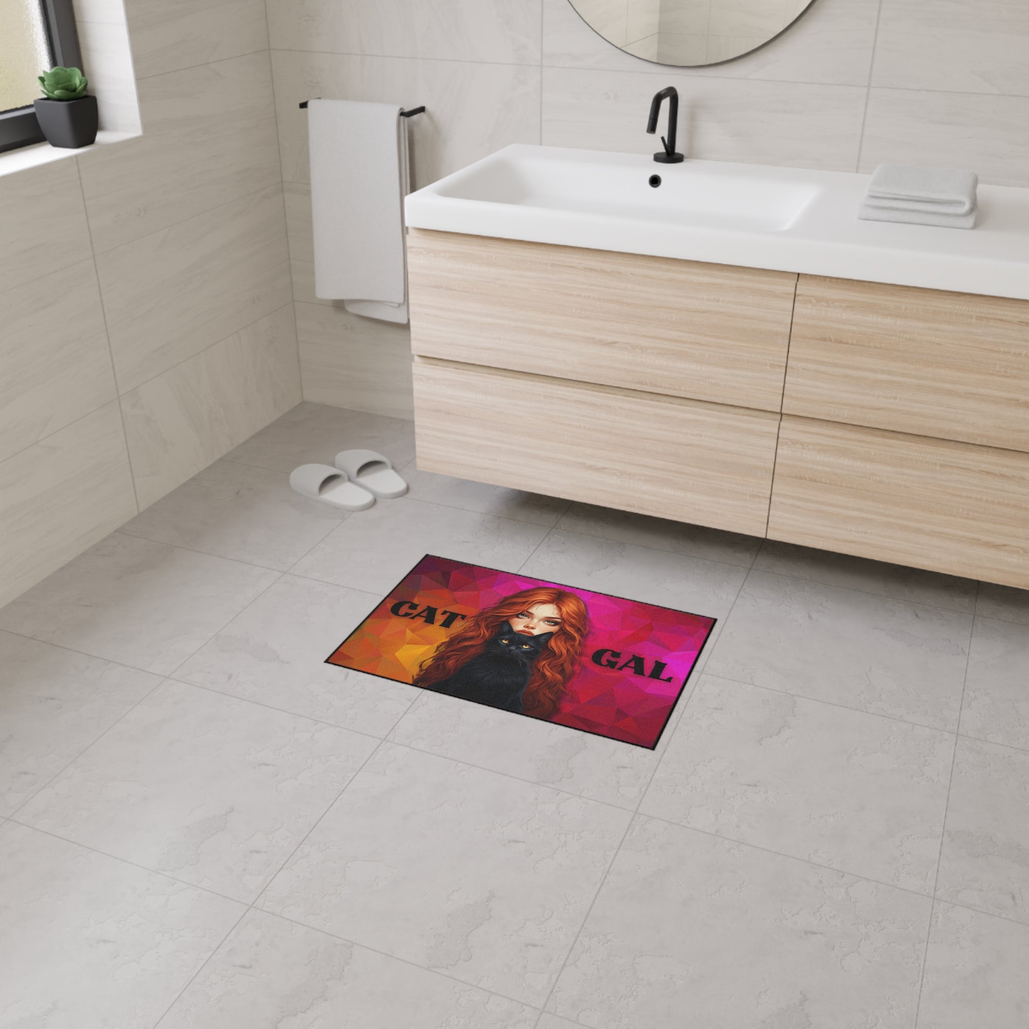 Cat Gal Heavy Duty Floor Mat - Perfect for Cat Lovers