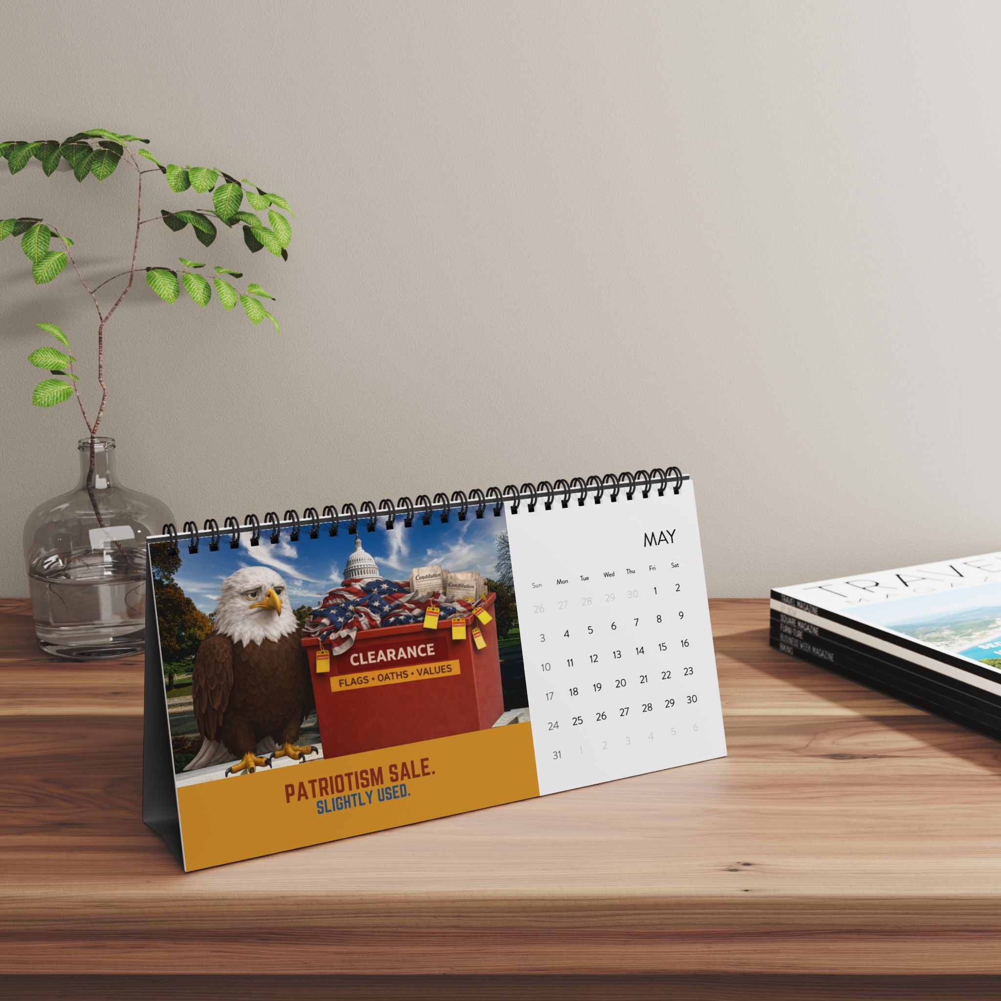 Feathers & Facts: Concerned Eagle Energy – 2026 Desk Calendar