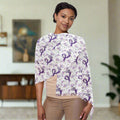 Purple Flowers Epilepsy Awareness Light Scarf - EpiAl's Shop
