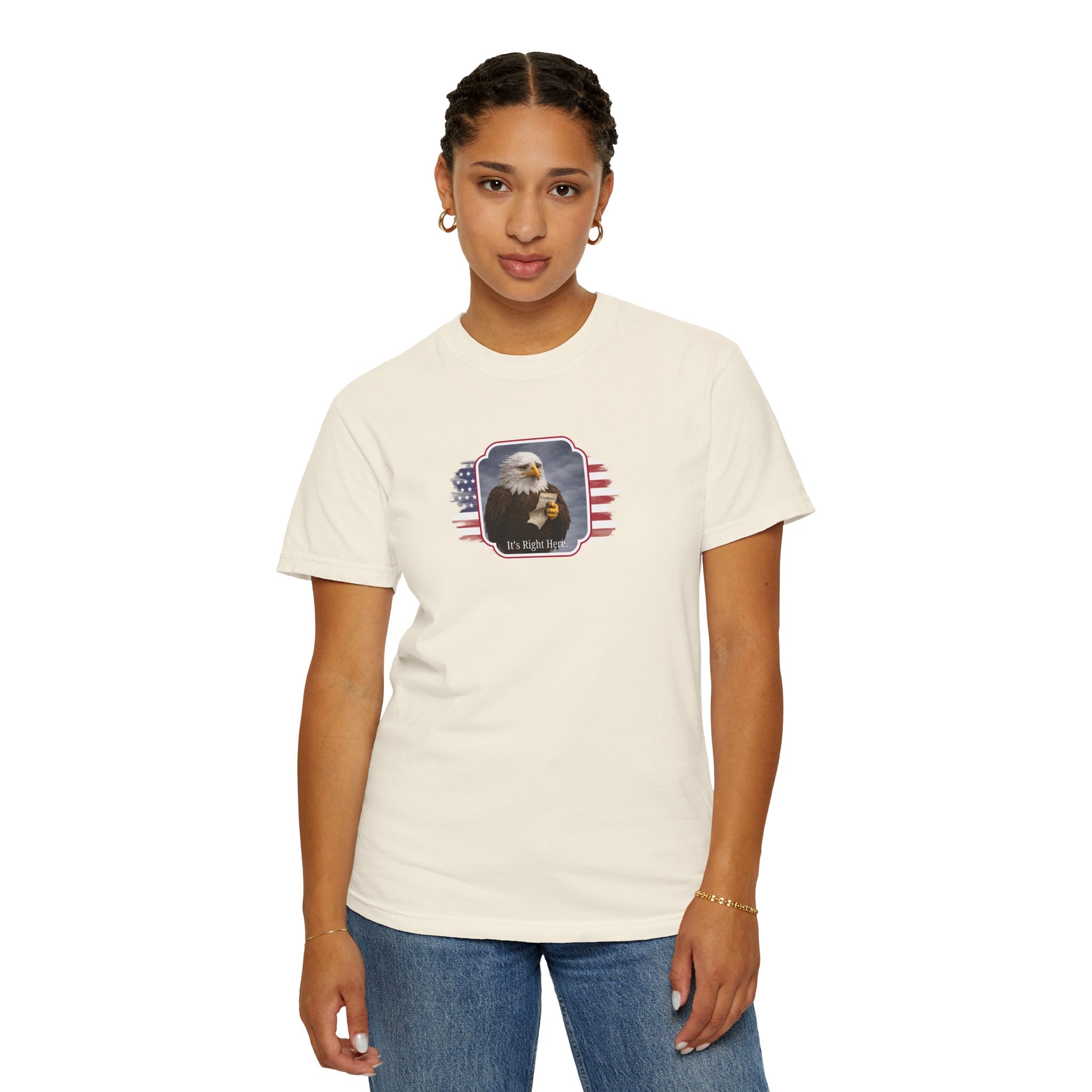 “It’s Right Here” Political Parody T-Shirt