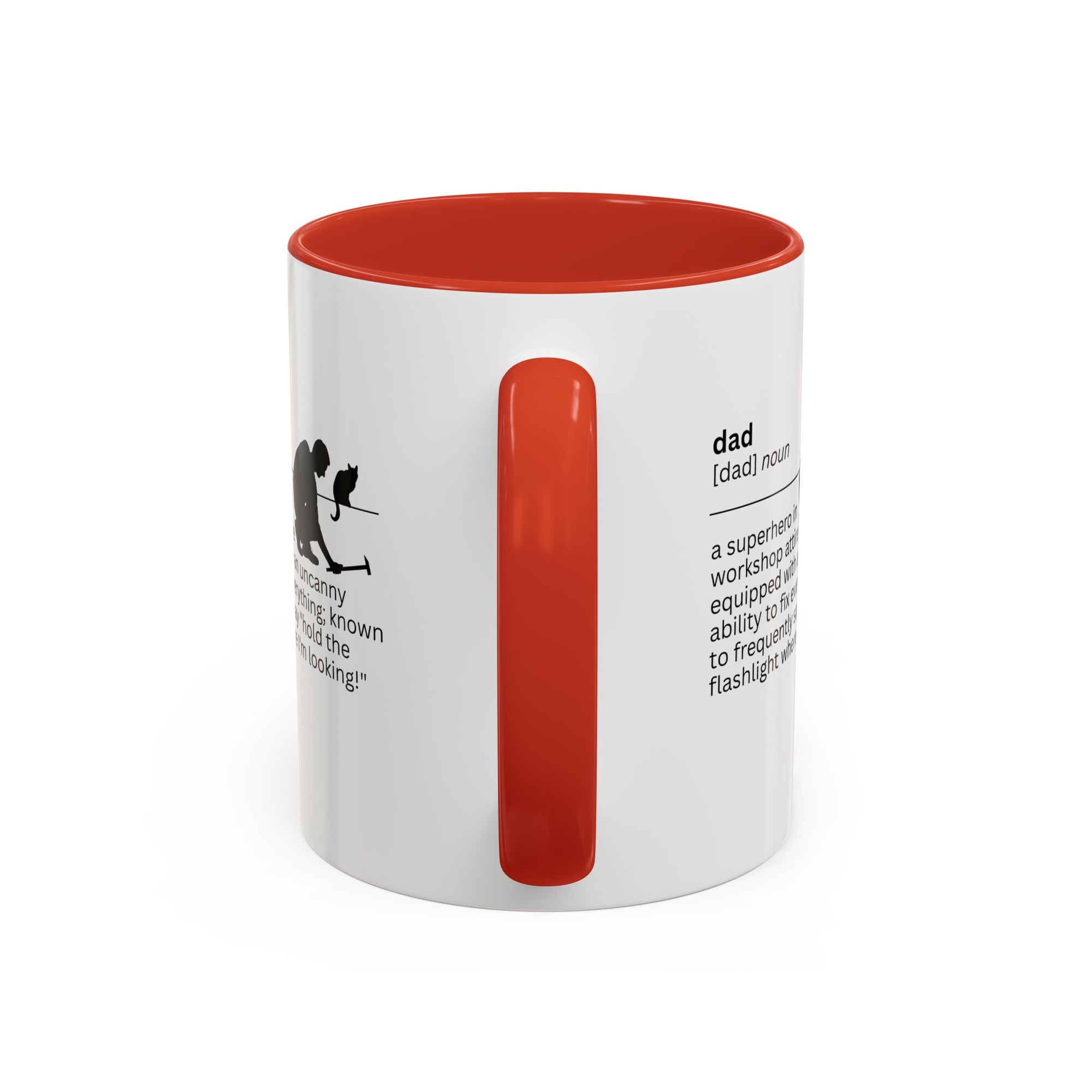 Dad Flashlight Accent Coffee Mug - Perfect Gift for Dads