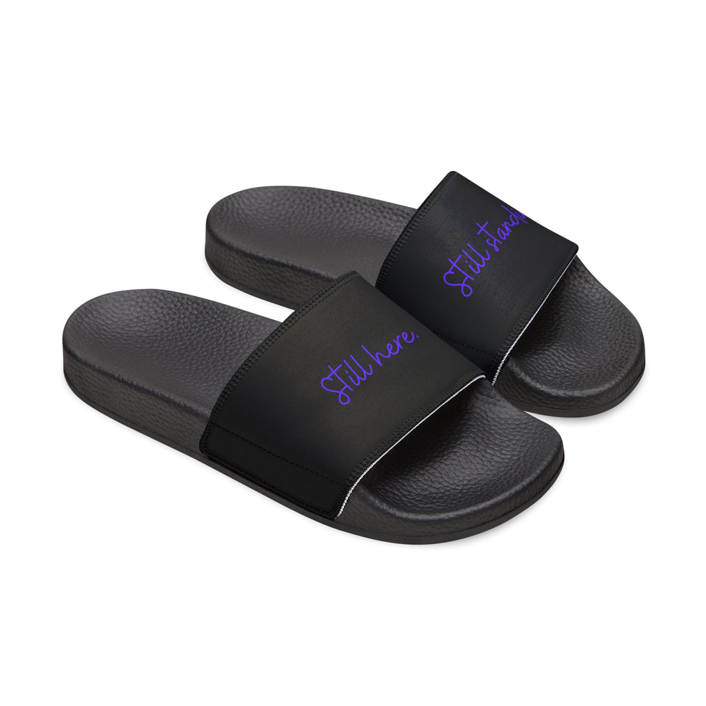 Still Here Still Standing Slide Sandals – Removable Strap Slides | Cushioned Comfort Sandals