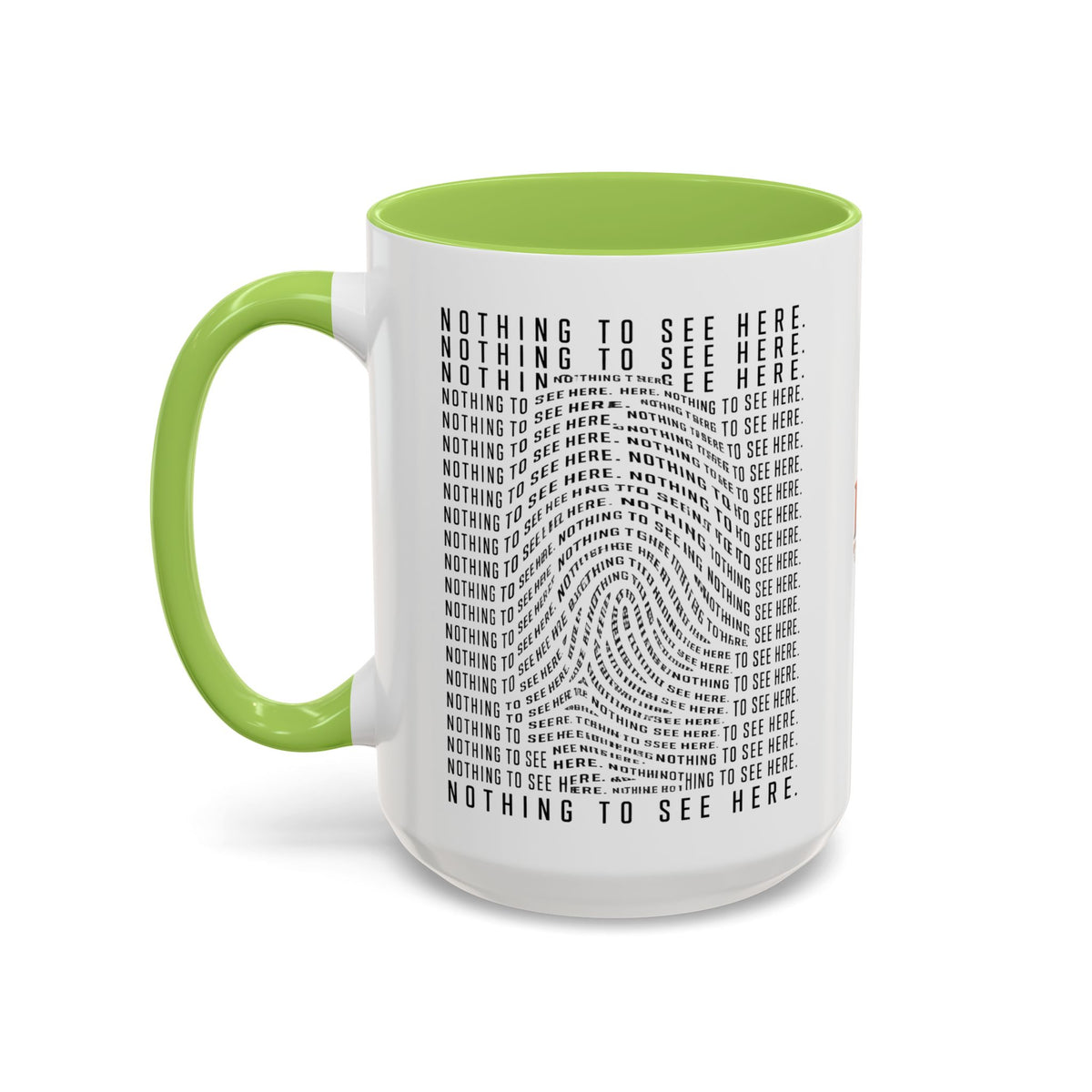Nothing to See Here Mug | Hidden Fingerprint True Crime & Social Media Coffee Cup (11/15oz)