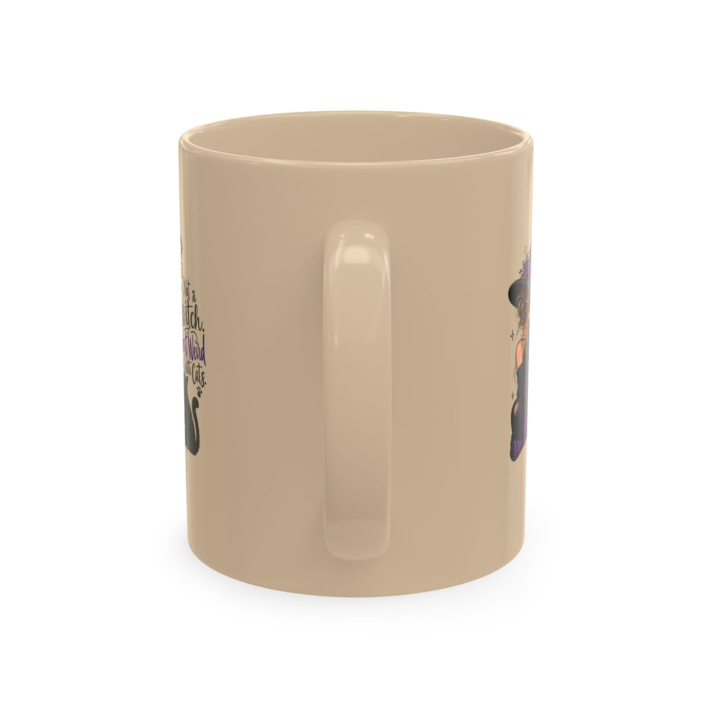 Not a Witch, Just Weird With Cats Halloween Coffee Mug
