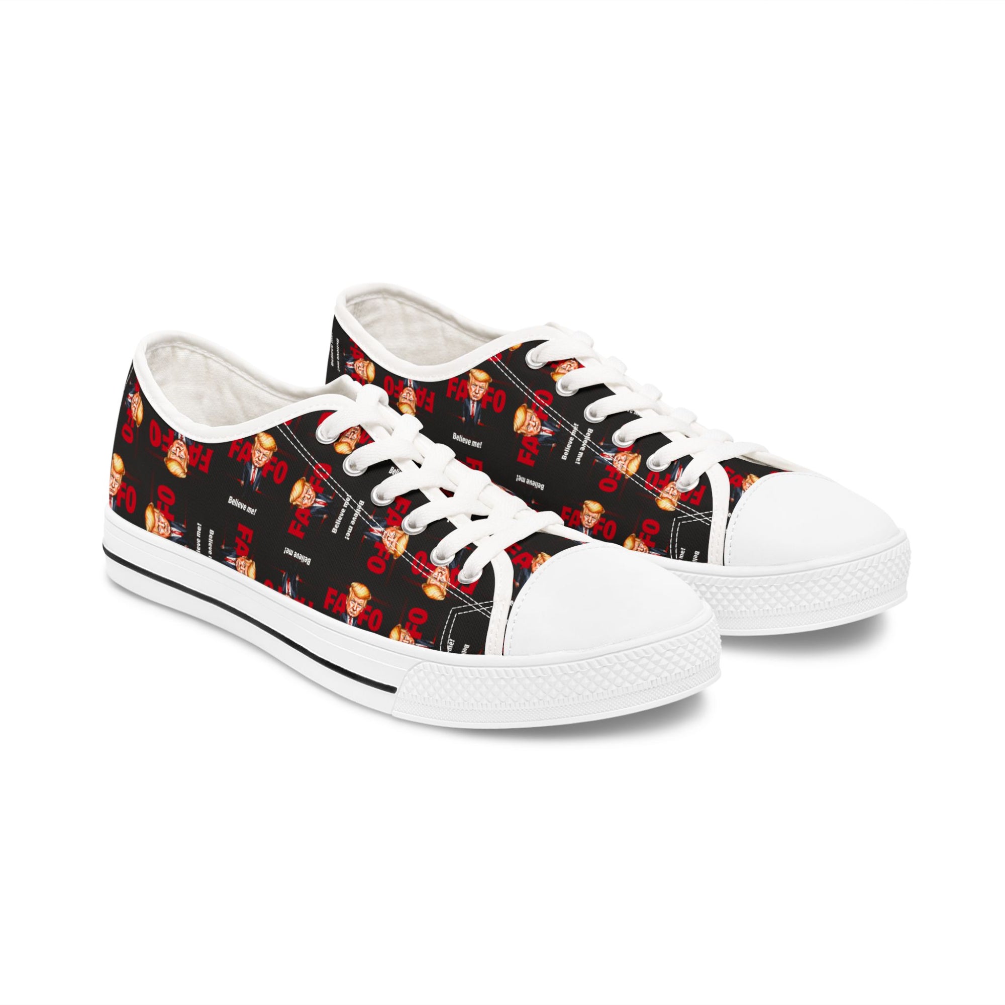Trump FAFO Trendy Women's Low Top Sneakers