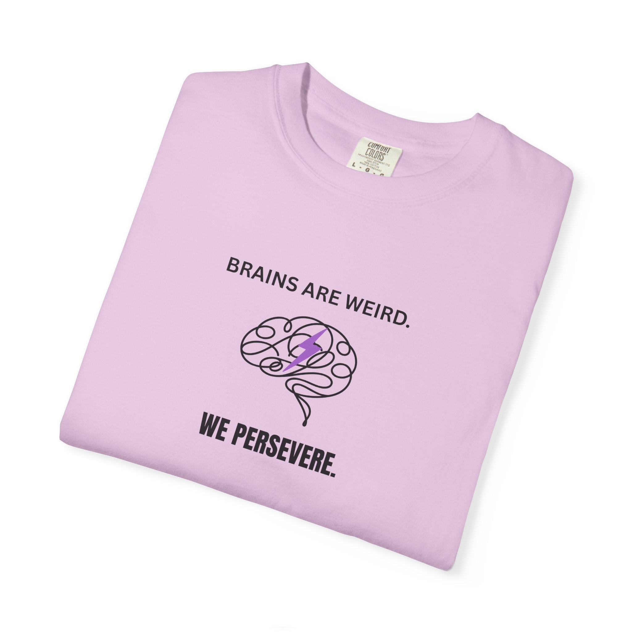Brains Are Weird. We Persevere. – Epilepsy Awareness T-Shirt